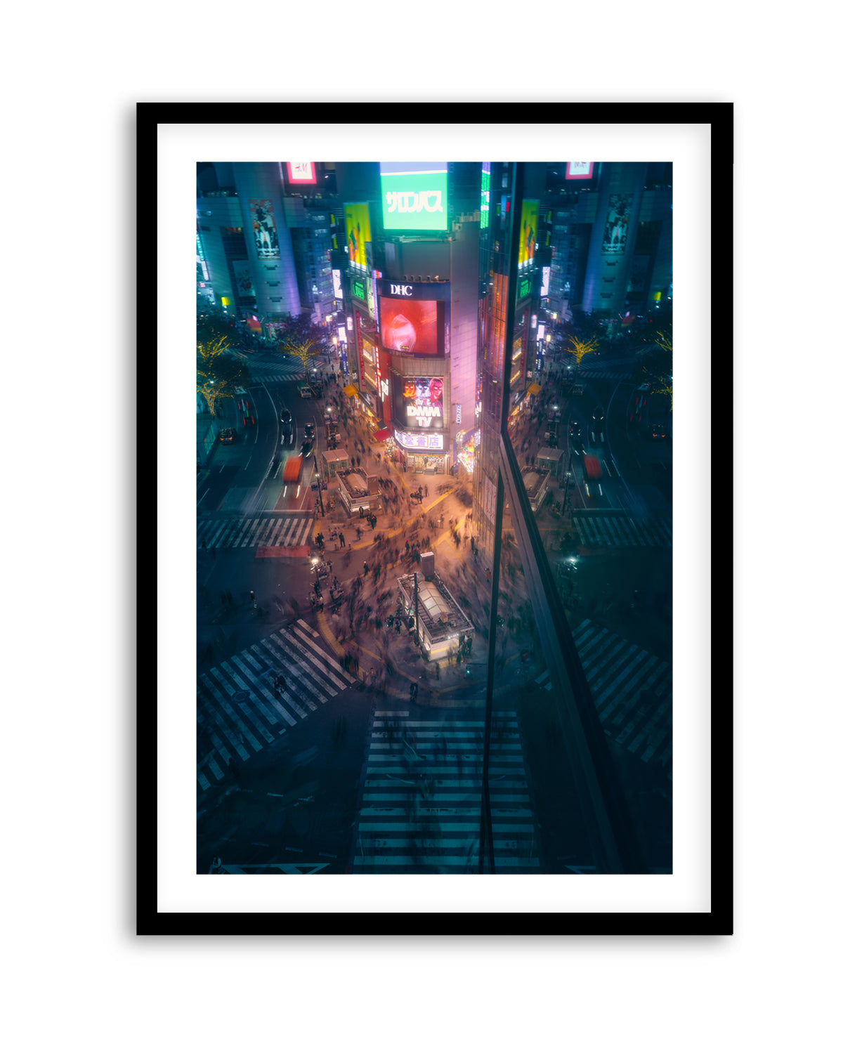 City Night Crossing by Javier De La | Art Print