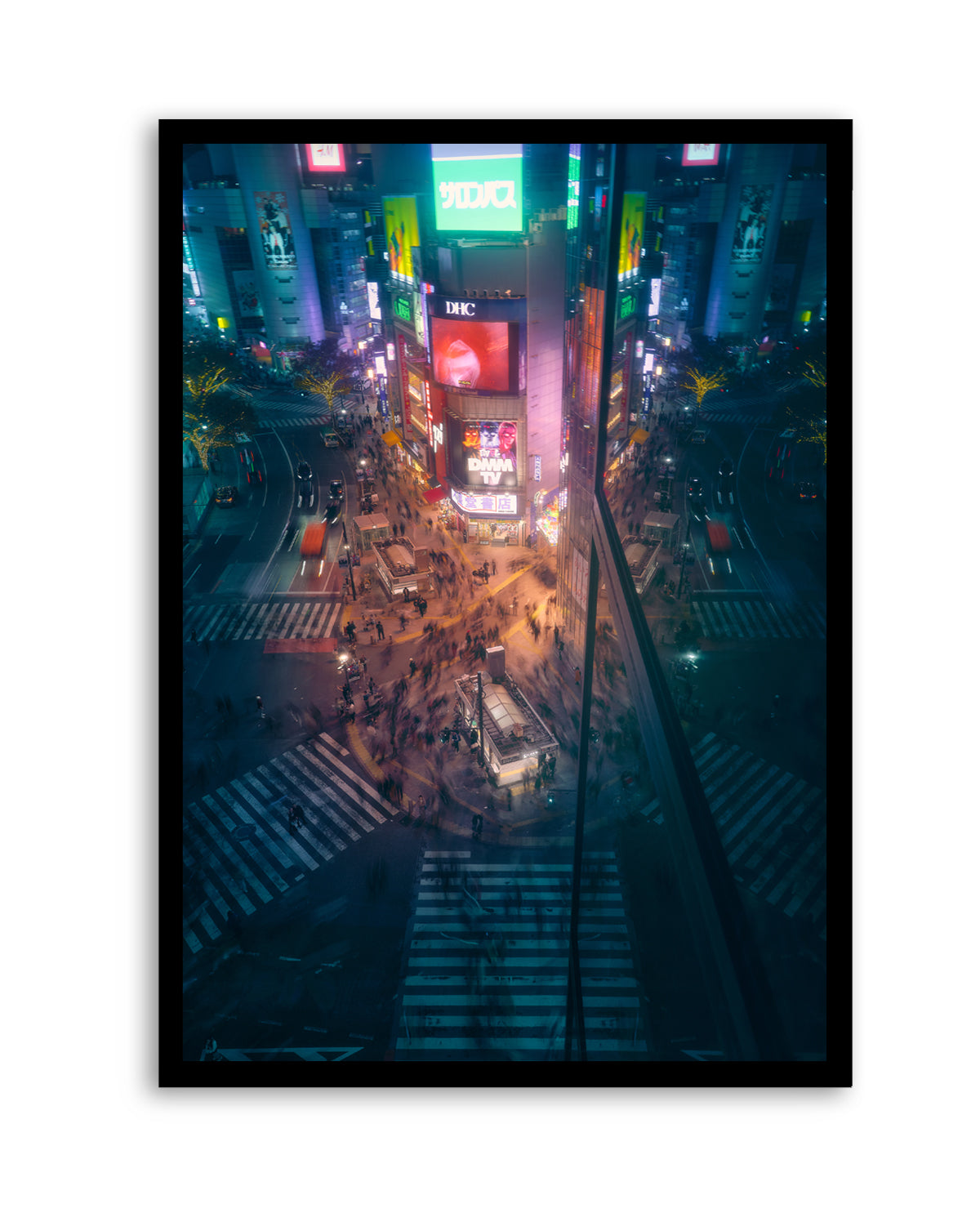 City Night Crossing by Javier De La | Art Print