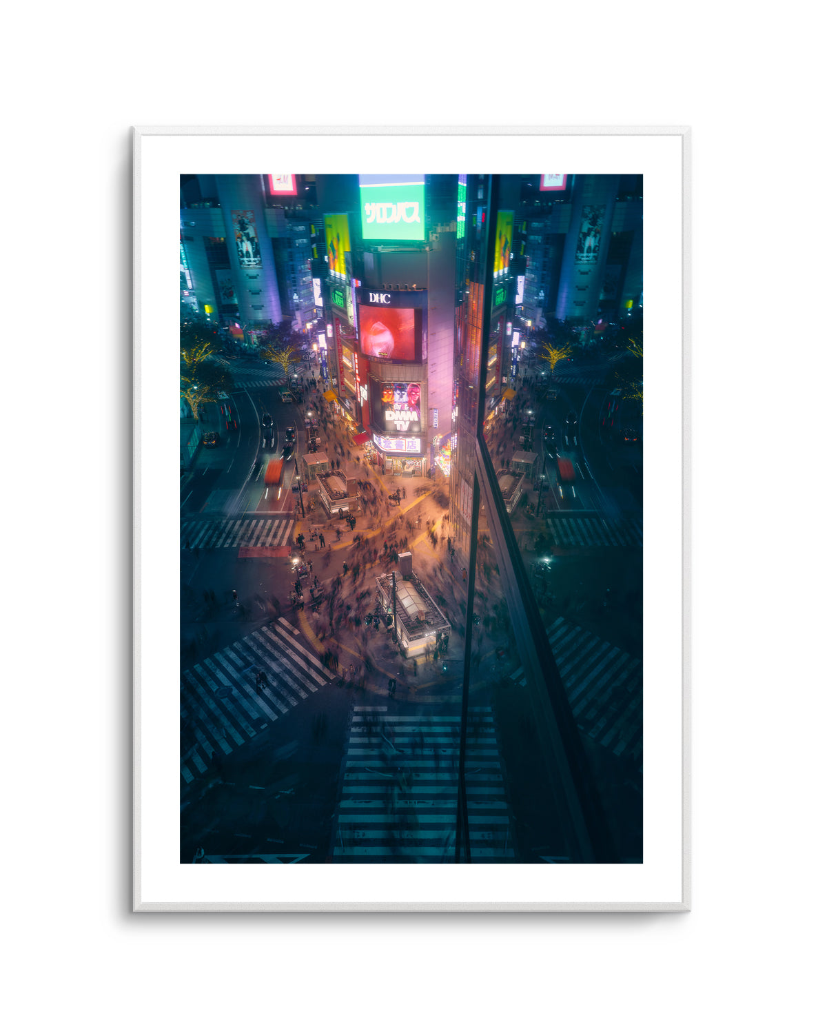 City Night Crossing by Javier De La | Art Print
