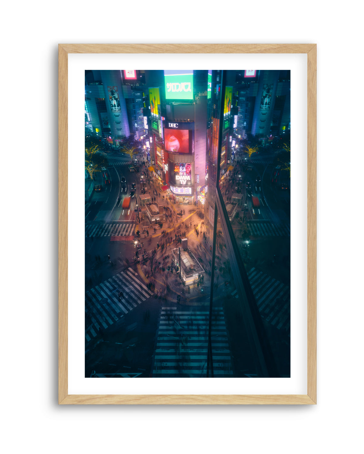 City Night Crossing by Javier De La | Art Print
