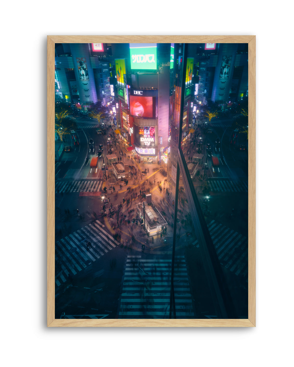 City Night Crossing by Javier De La | Art Print
