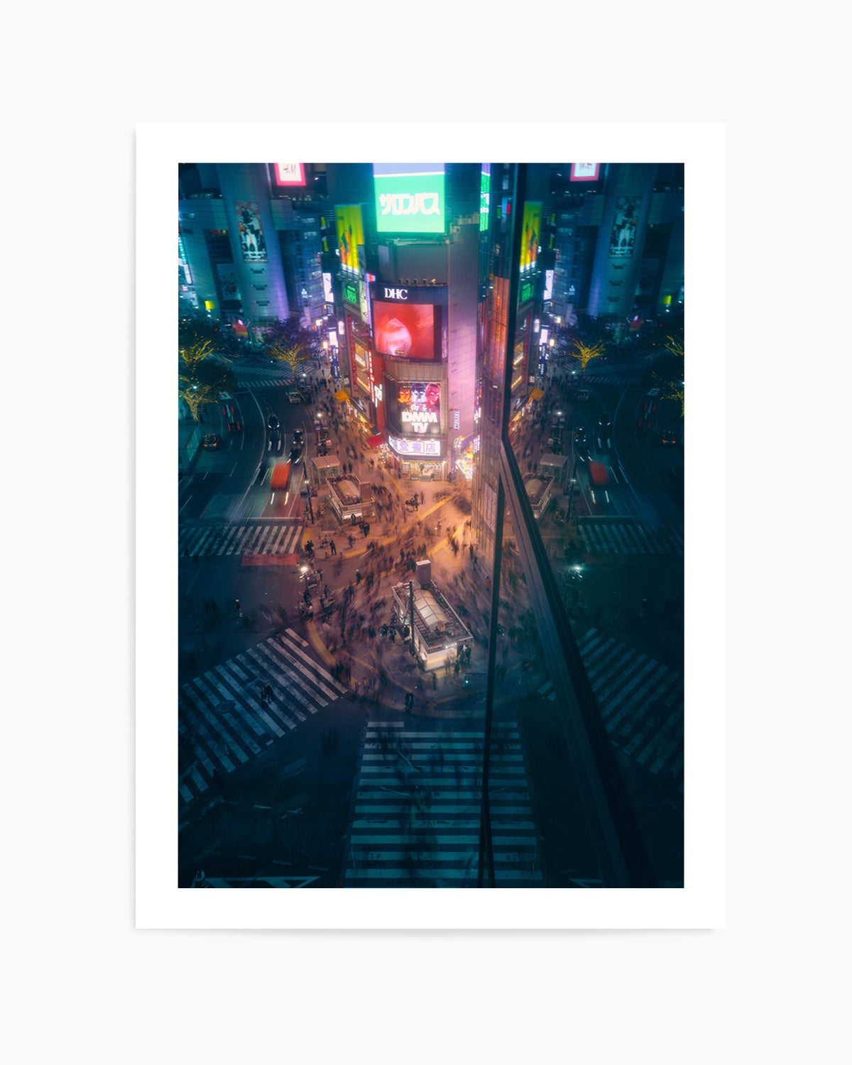 City Night Crossing by Javier De La | Art Print