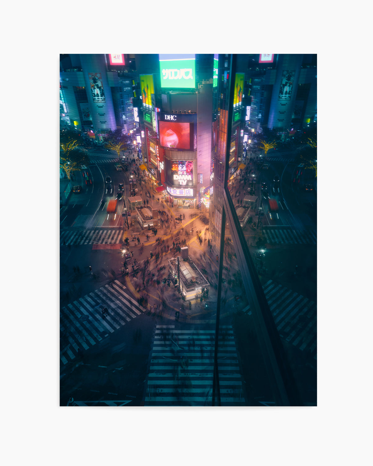 City Night Crossing by Javier De La | Art Print