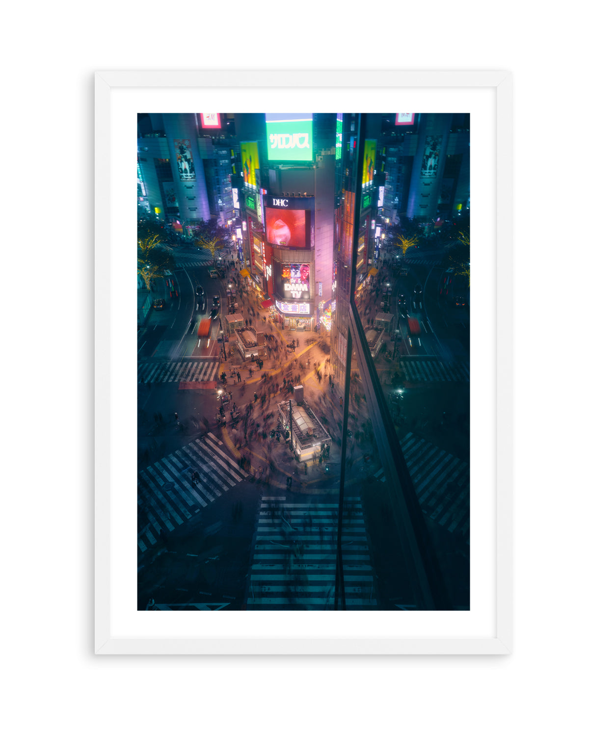 City Night Crossing by Javier De La | Art Print