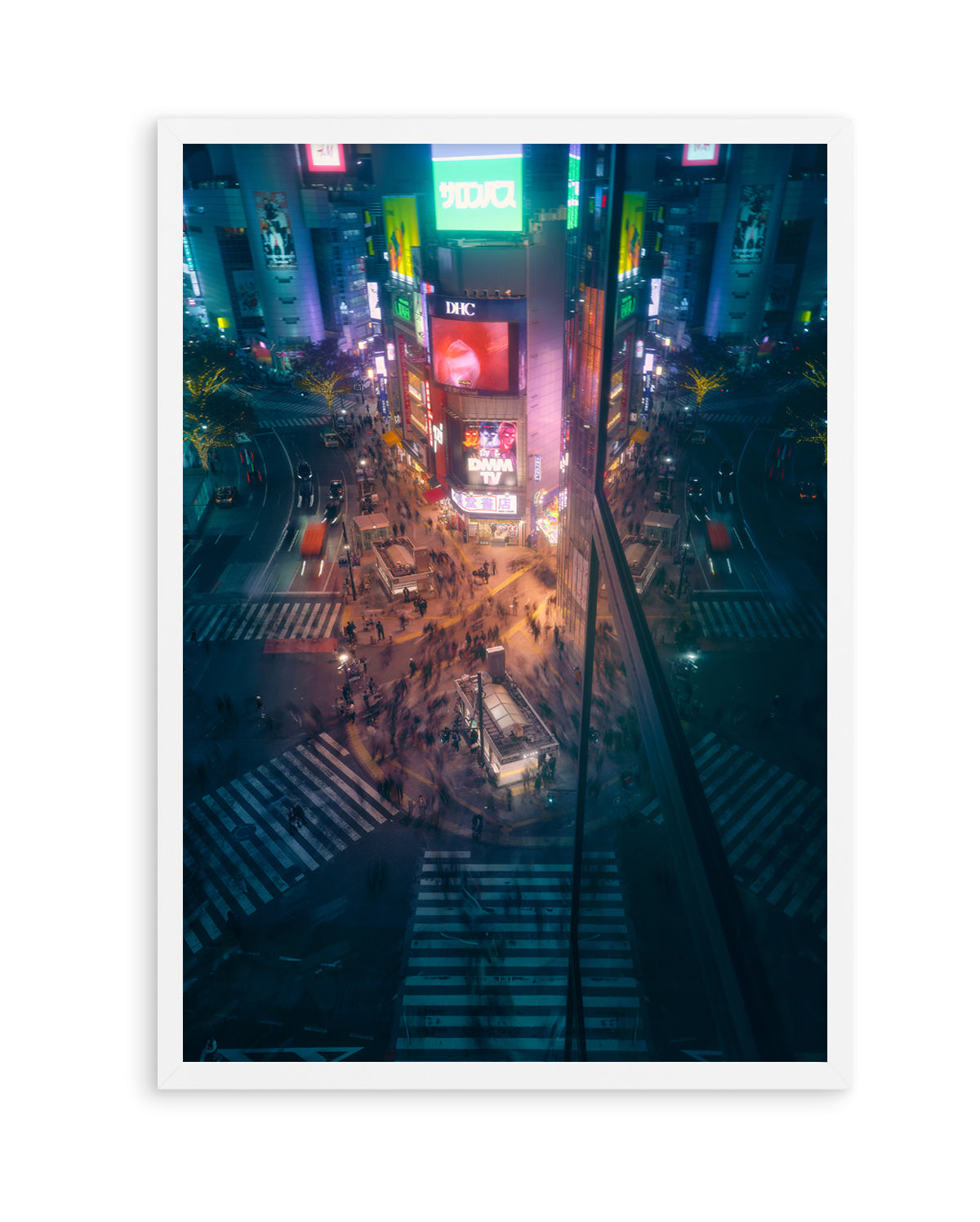 City Night Crossing by Javier De La | Art Print