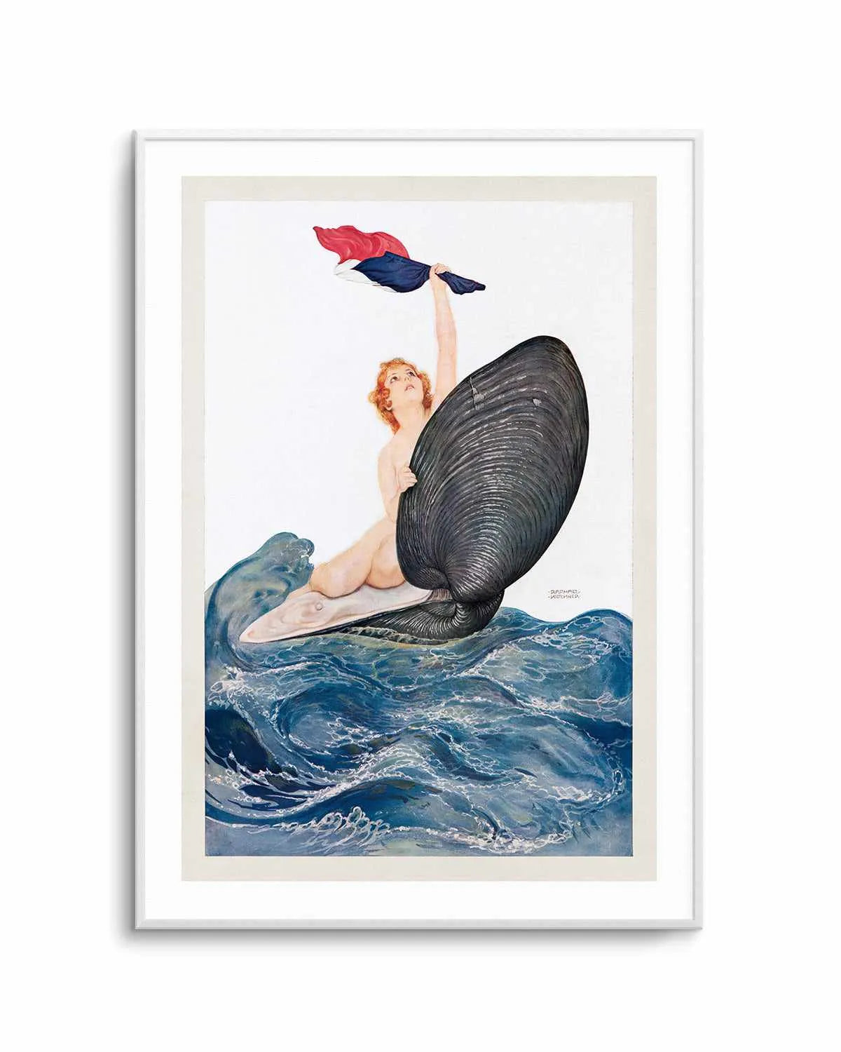 Clam Shell Vintage Poster Art Print from Olive et Oriel where you can shop wallpaper and artworks online