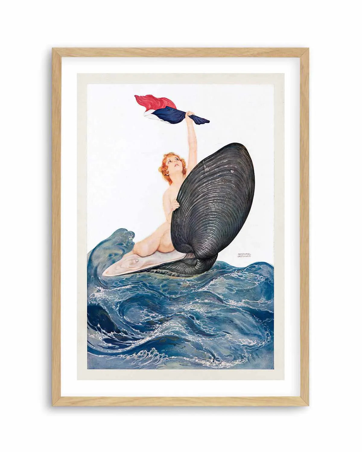Clam Shell Vintage Poster Art Print from Olive et Oriel where you can shop wallpaper and artworks online