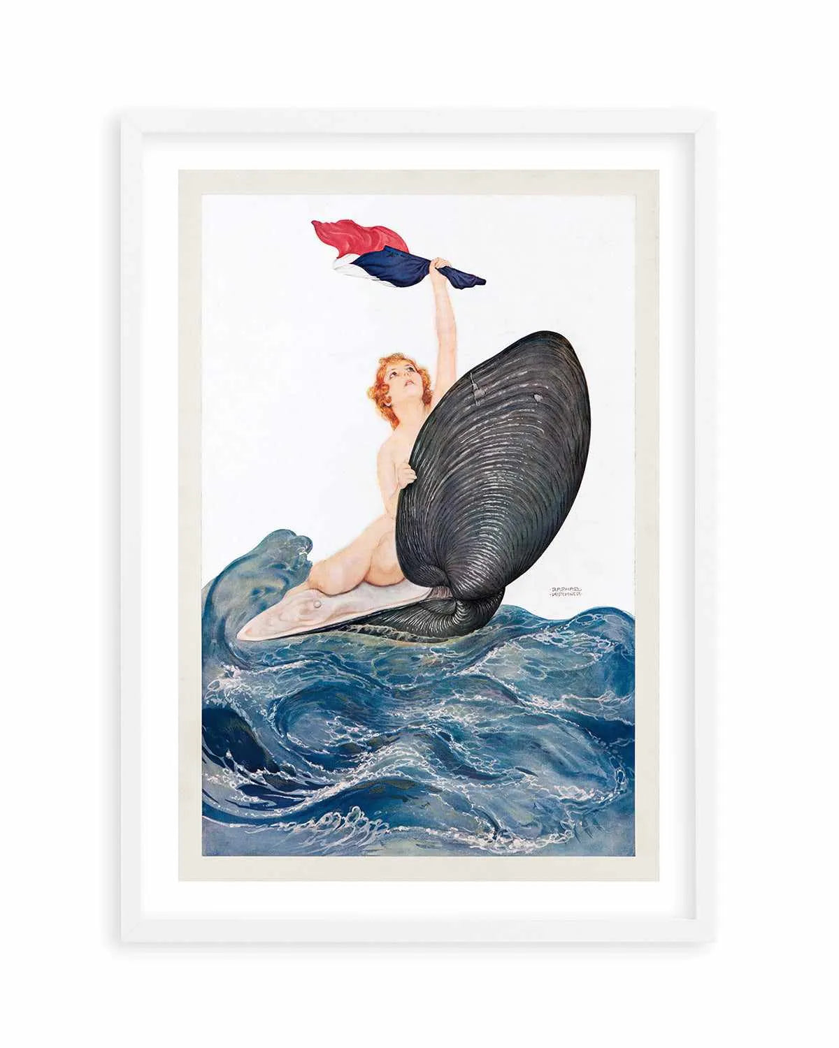 Clam Shell Vintage Poster Art Print from Olive et Oriel where you can shop wallpaper and artworks online