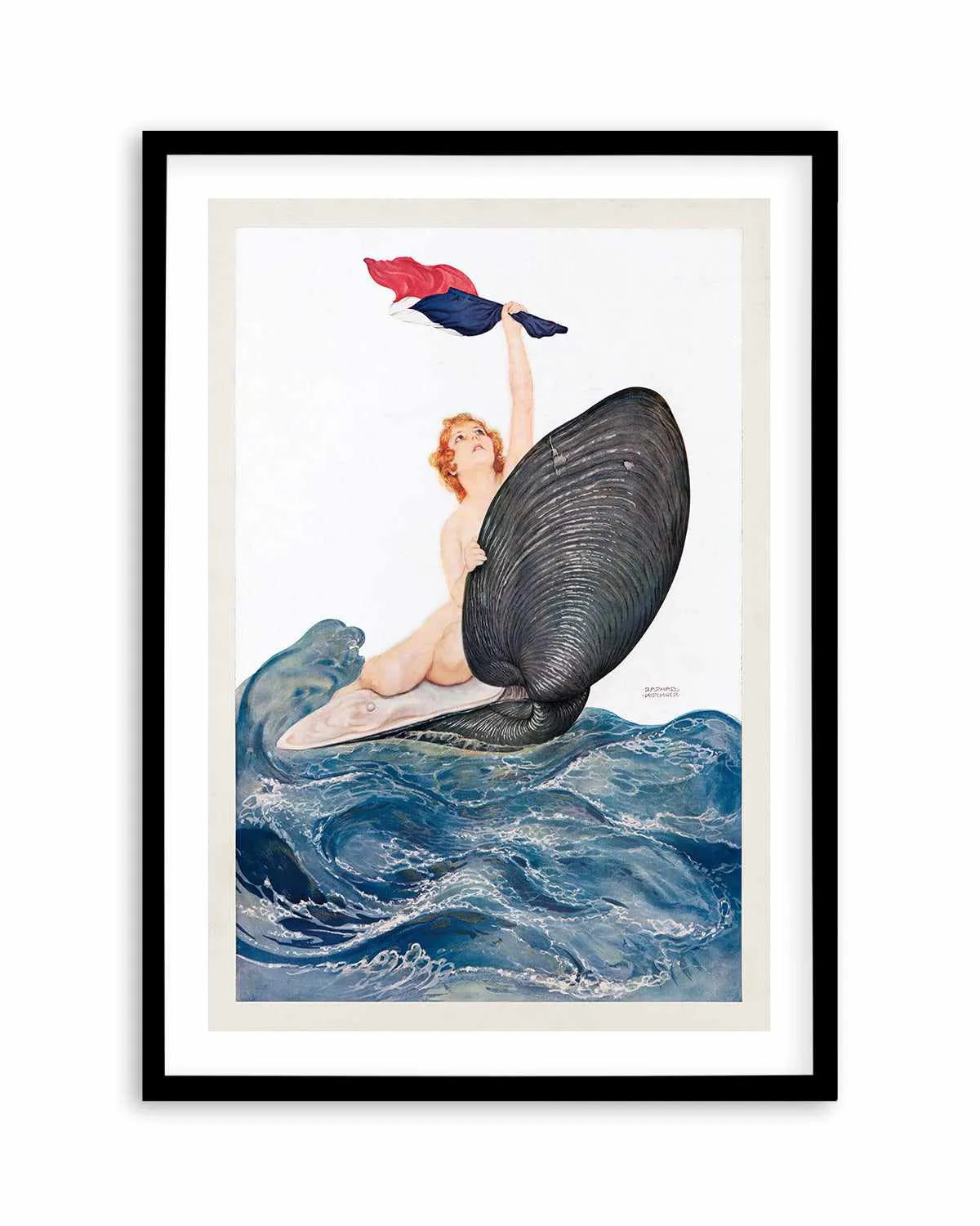 Clam Shell Vintage Poster Art Print from Olive et Oriel where you can shop wallpaper and artworks online