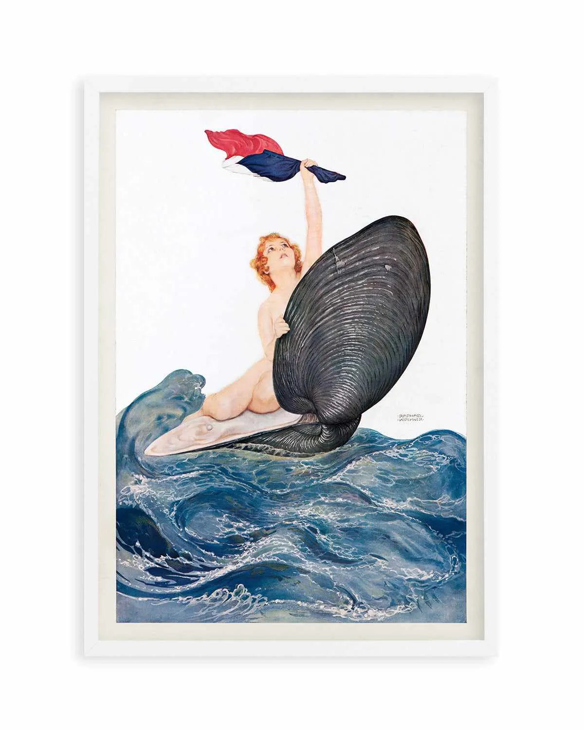 Clam Shell Vintage Poster Art Print from Olive et Oriel where you can shop wallpaper and artworks online