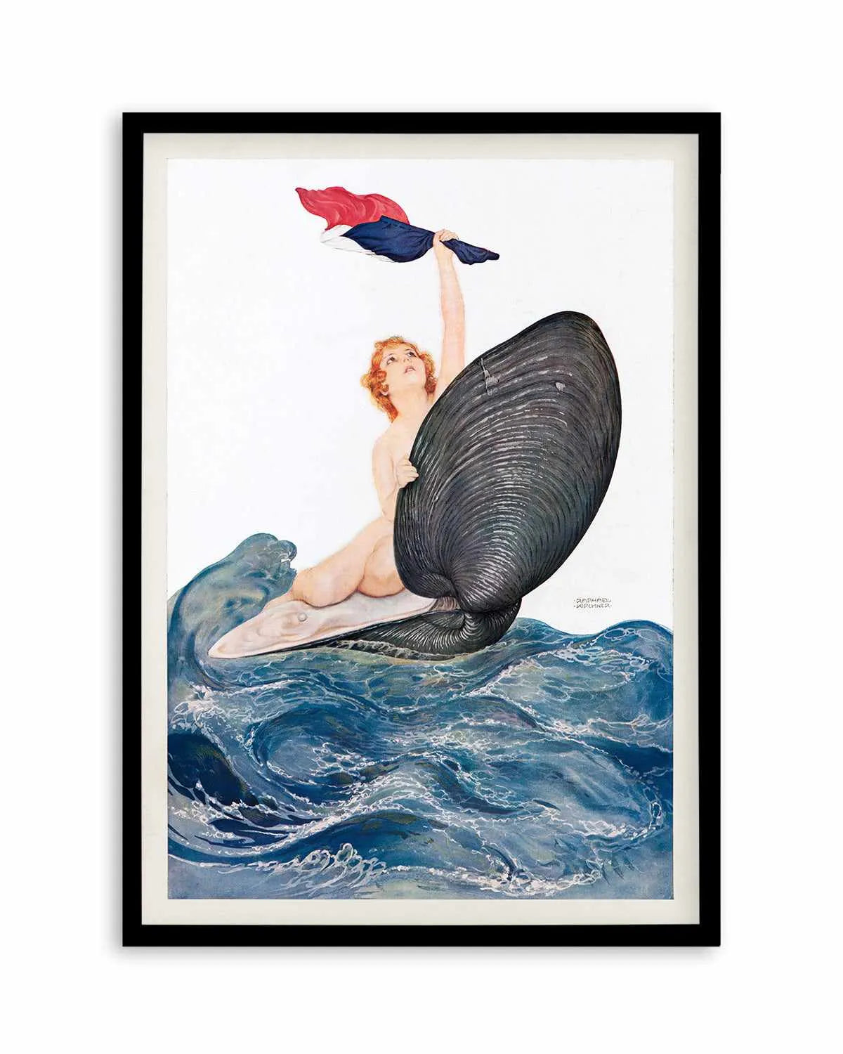 Clam Shell Vintage Poster Art Print from Olive et Oriel where you can shop wallpaper and artworks online