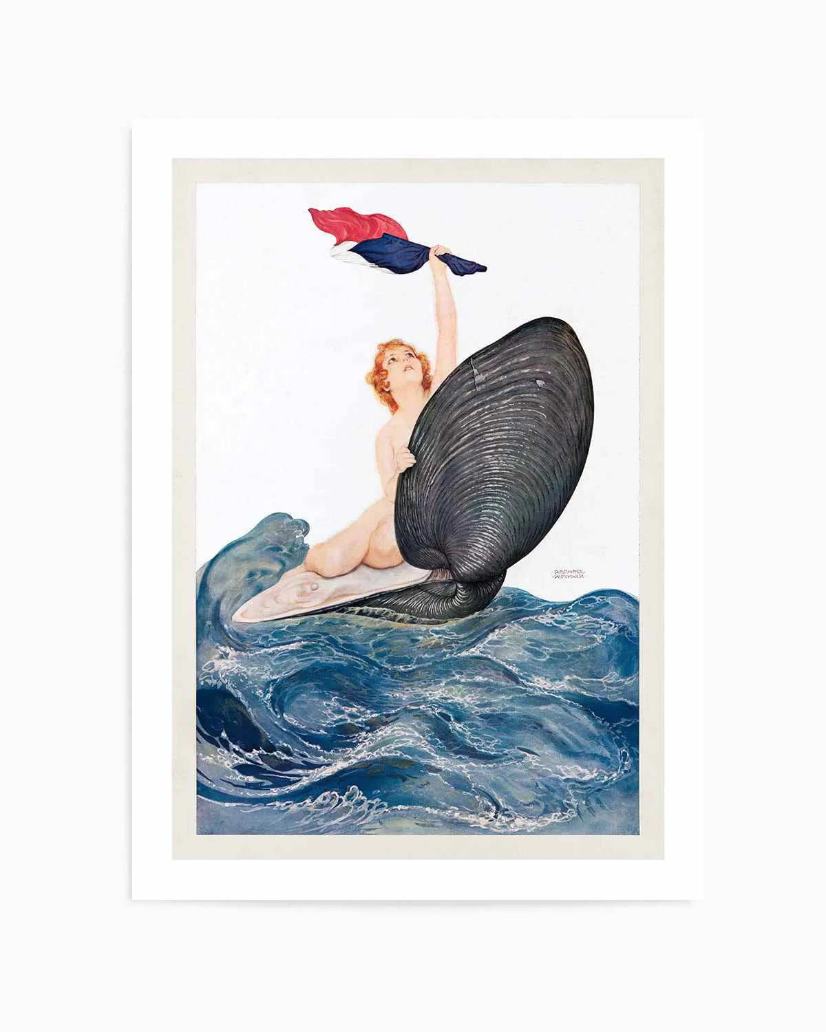 Clam Shell Vintage Poster Art Print from Olive et Oriel where you can shop wallpaper and artworks online