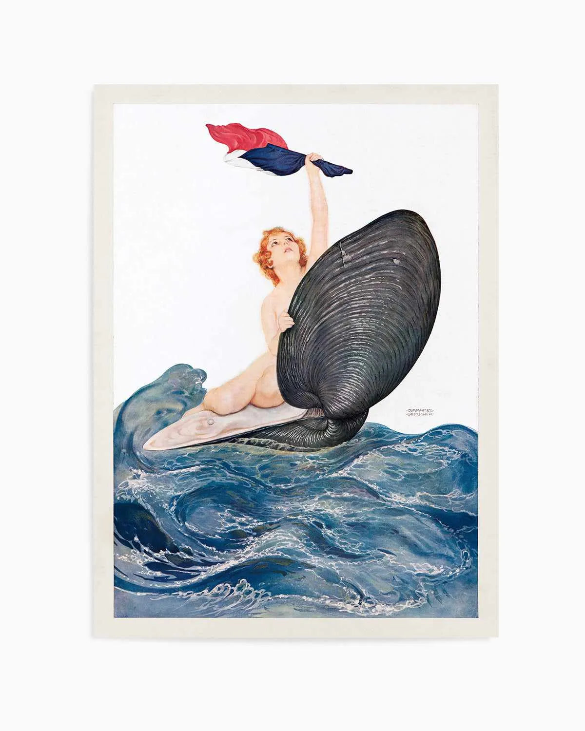 Clam Shell Vintage Poster Art Print from Olive et Oriel where you can shop wallpaper and artworks online