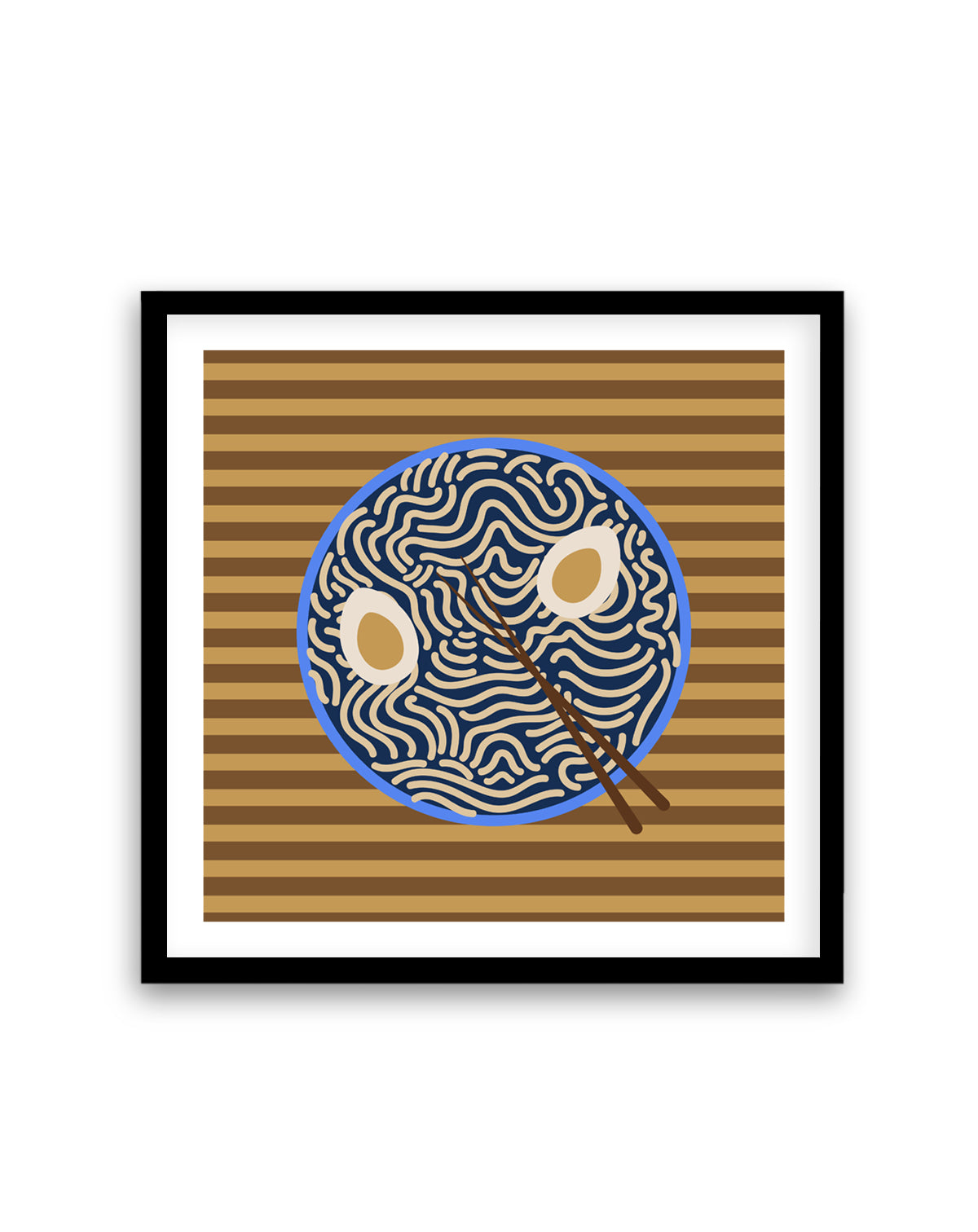 Classic Ramen Bowl by Olena Kovalova | Art Print