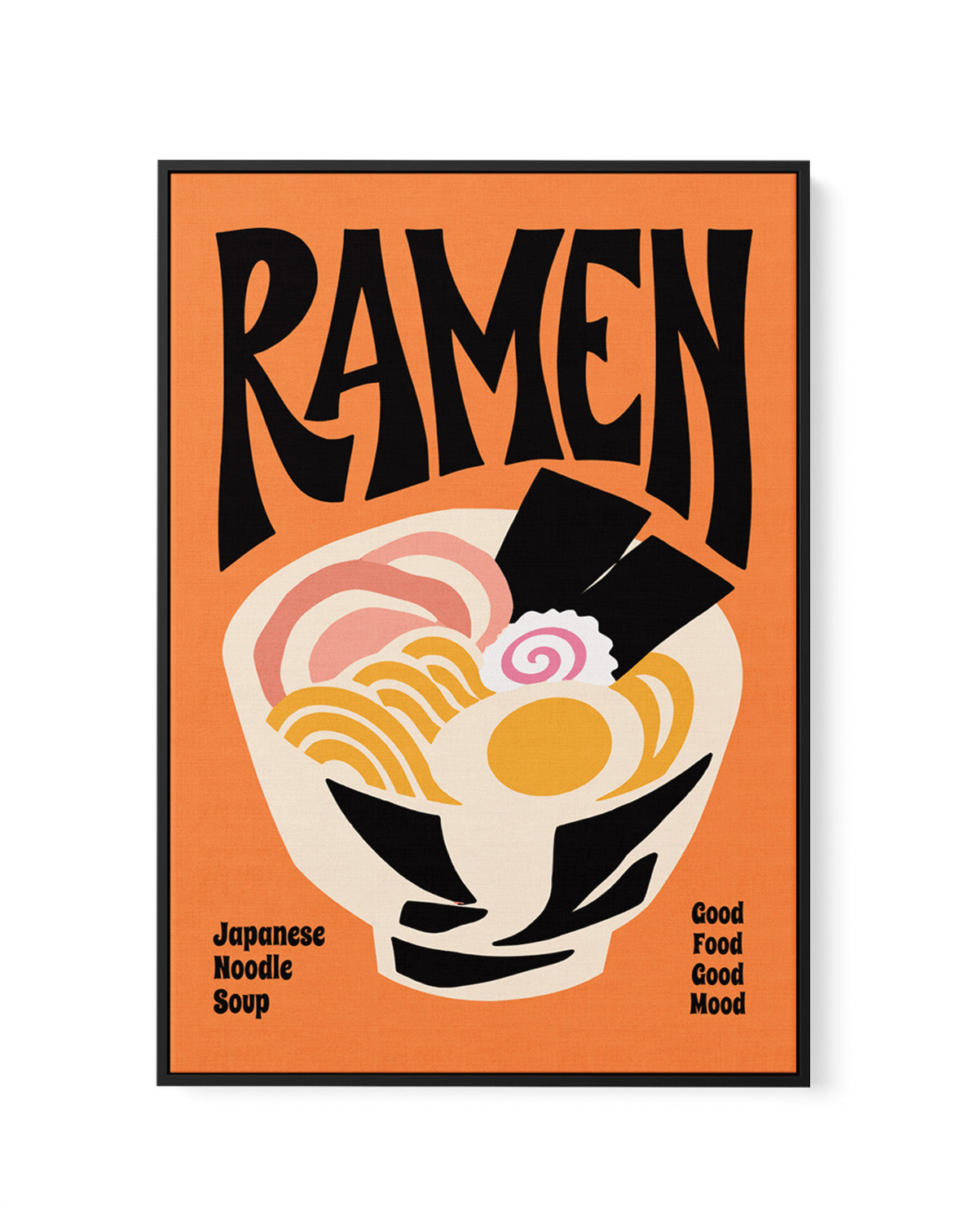 Classic Ramen Bowl by Patryk Krygowski | Framed Canvas Art Print