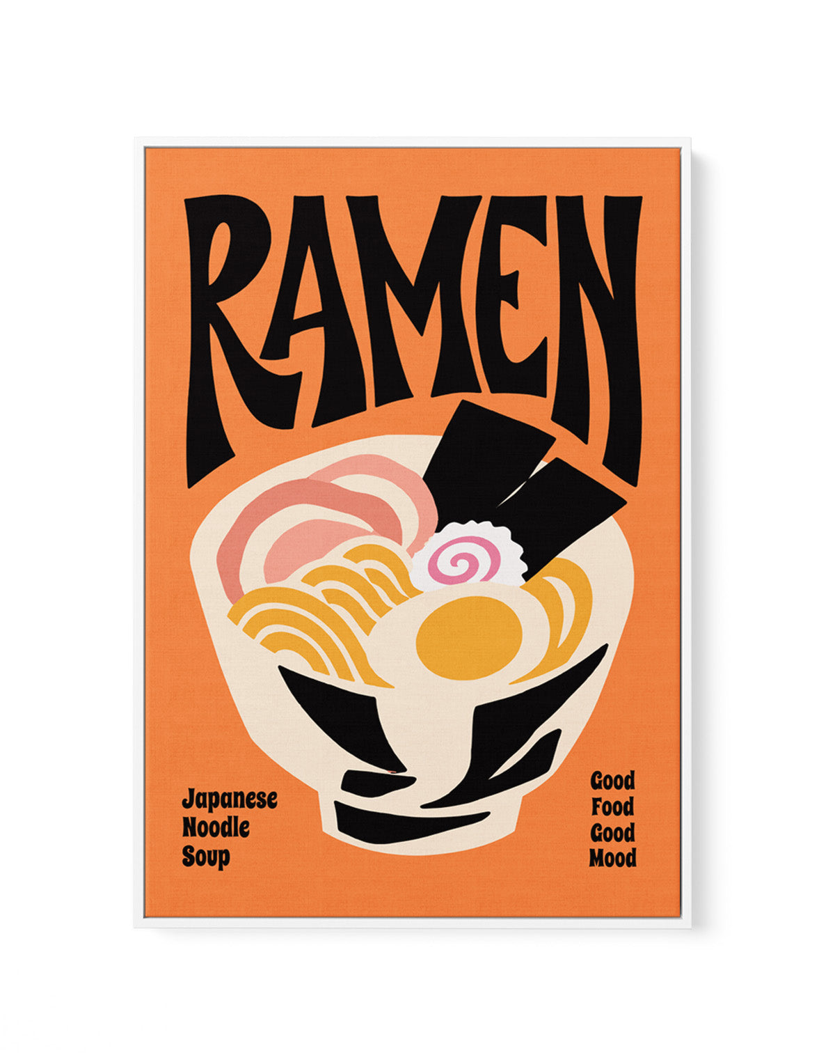Classic Ramen Bowl by Patryk Krygowski | Framed Canvas Art Print