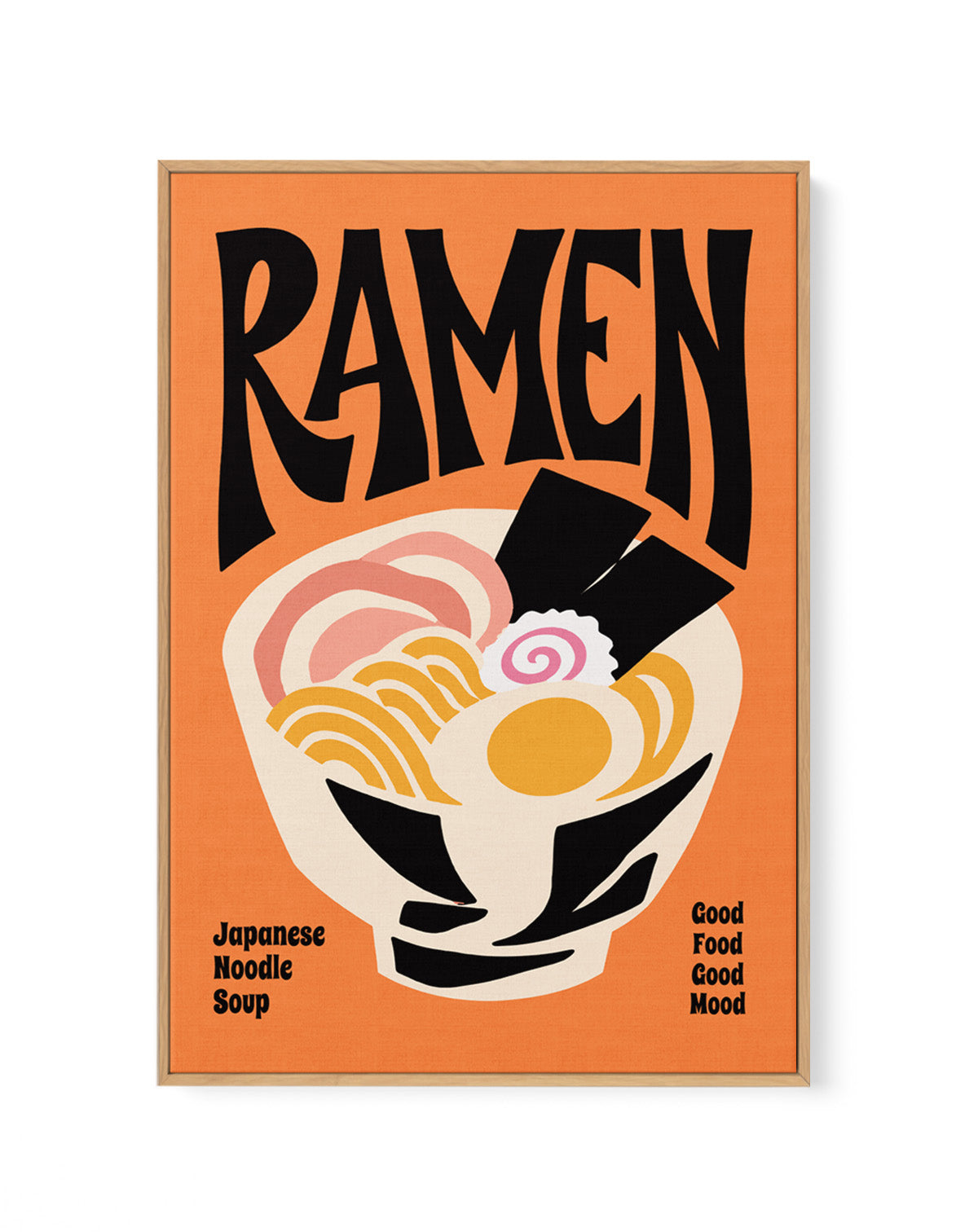 Classic Ramen Bowl by Patryk Krygowski | Framed Canvas Art Print