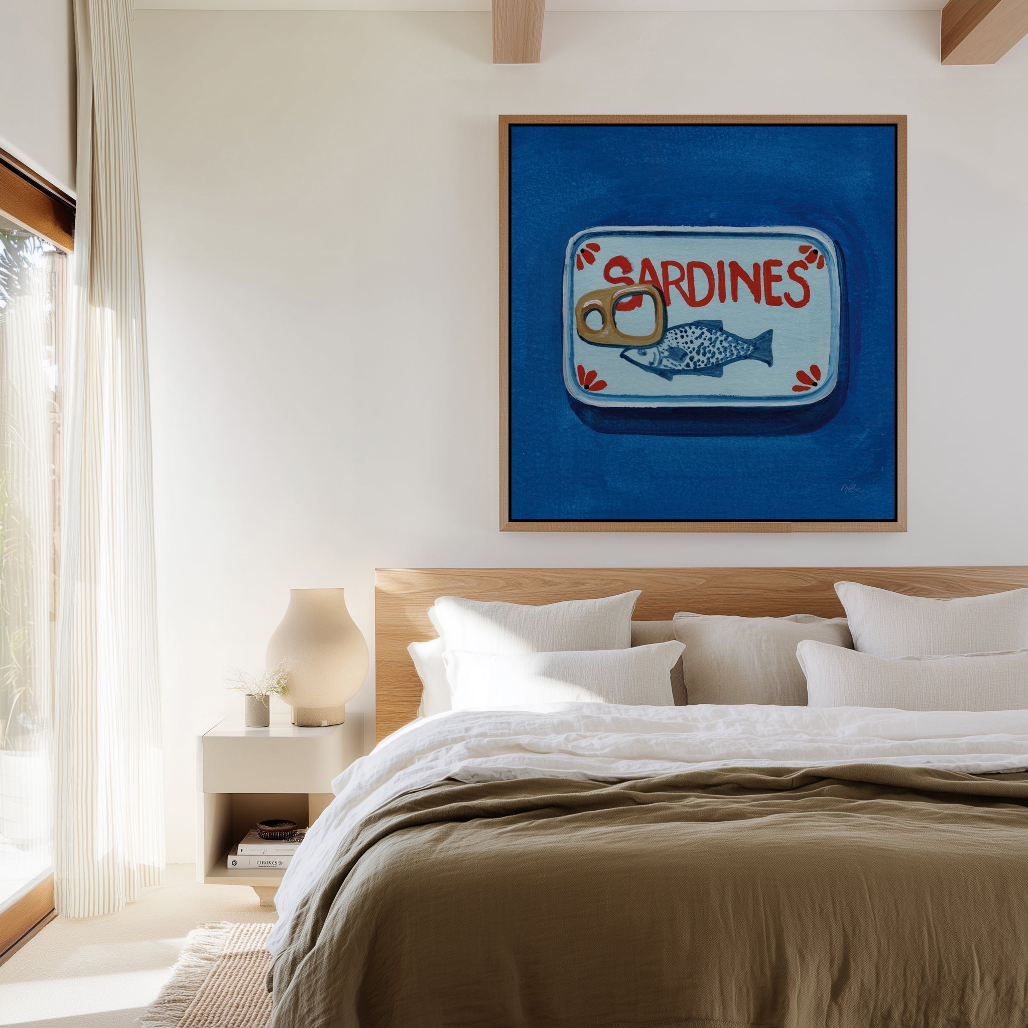 Classic Sardine Tin | Framed Canvas Art Print