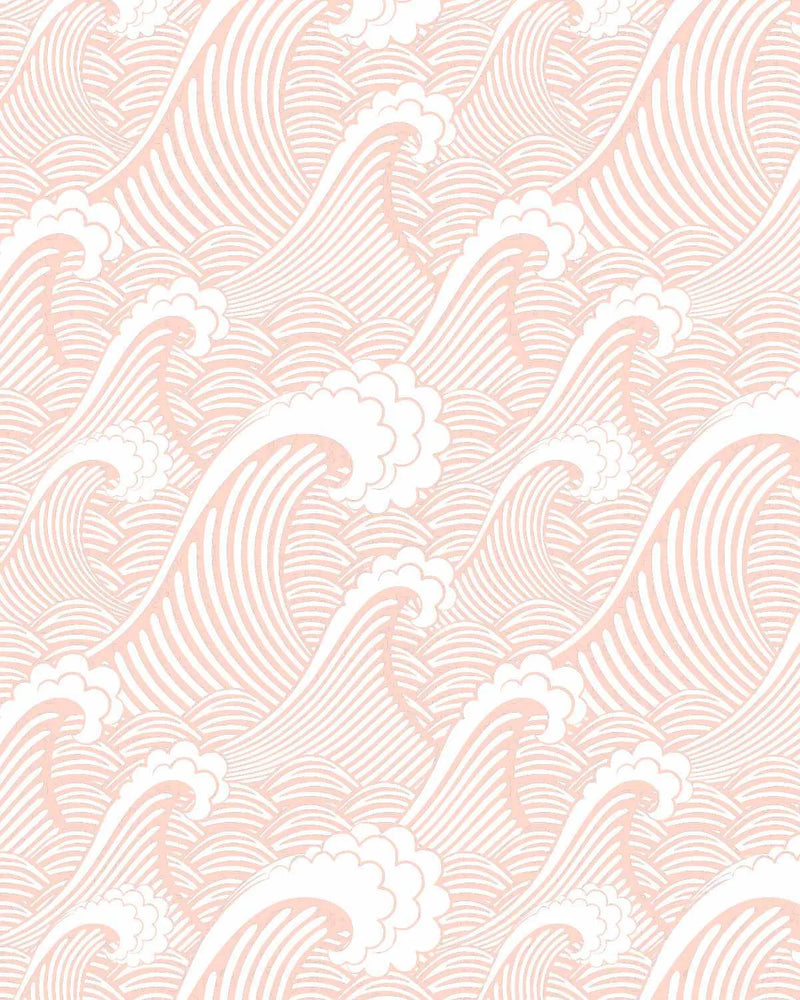 Classic Waves in Coral Reef Wallpaper-Wallpaper-Buy Kids Removable Wallpaper Online Our Custom Made Children√¢‚Ç¨‚Ñ¢s Wallpapers Are A Fun Way To Decorate And Enhance Boys Bedroom Decor And Girls Bedrooms They Are An Amazing Addition To Your Kids Bedroom Walls Our Collection of Kids Wallpaper Is Sure To Transform Your Kids Rooms Interior Style From Pink Wallpaper To Dinosaur Wallpaper Even Marble Wallpapers For Teen Boys Shop Peel And Stick Wallpaper Online Today With Olive et Oriel