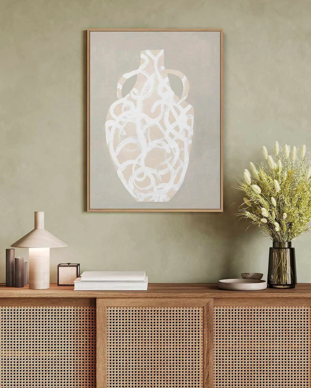 Clay Covered by Design Fabrikken | Framed Canvas Art Print from Olive et Oriel where you can shop wallpaper and artworks online