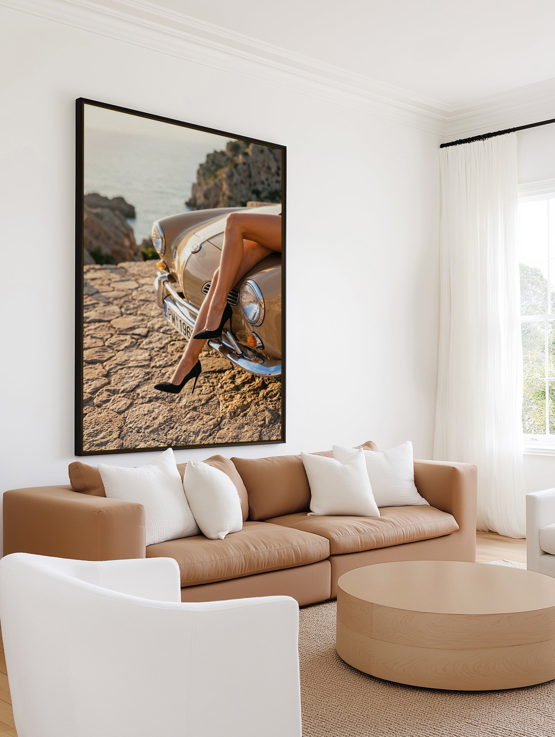 Afternoon View II | Framed Canvas Art Print