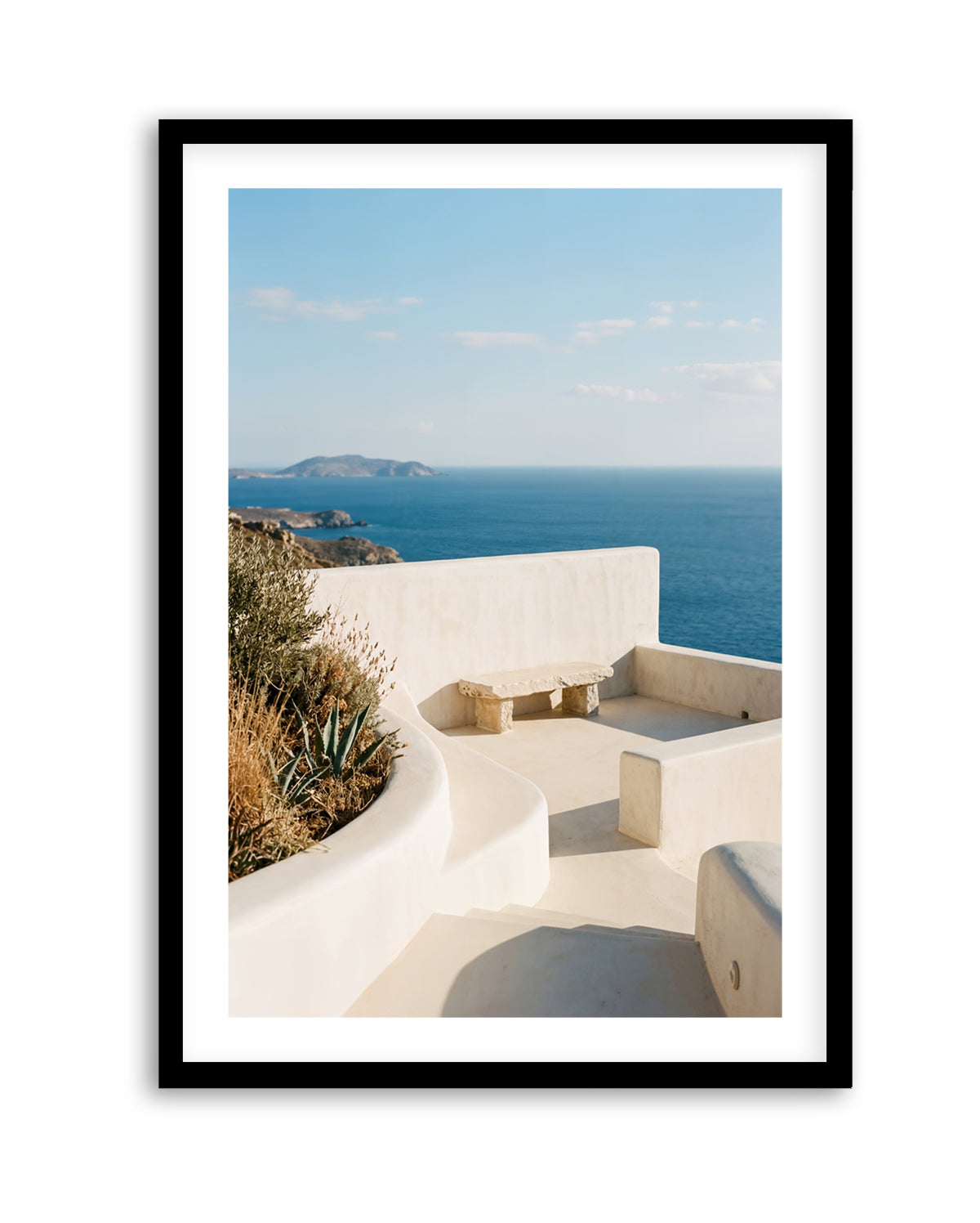 Clifftop Terrace View | Art Print