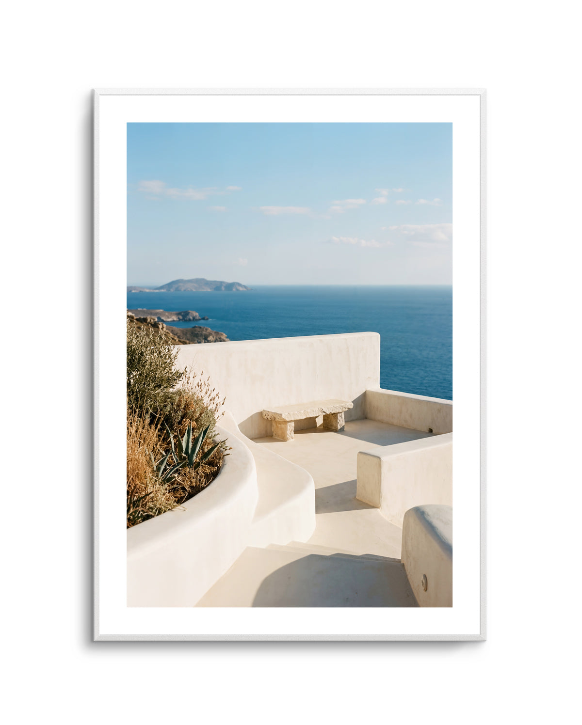 Clifftop Terrace View | Art Print