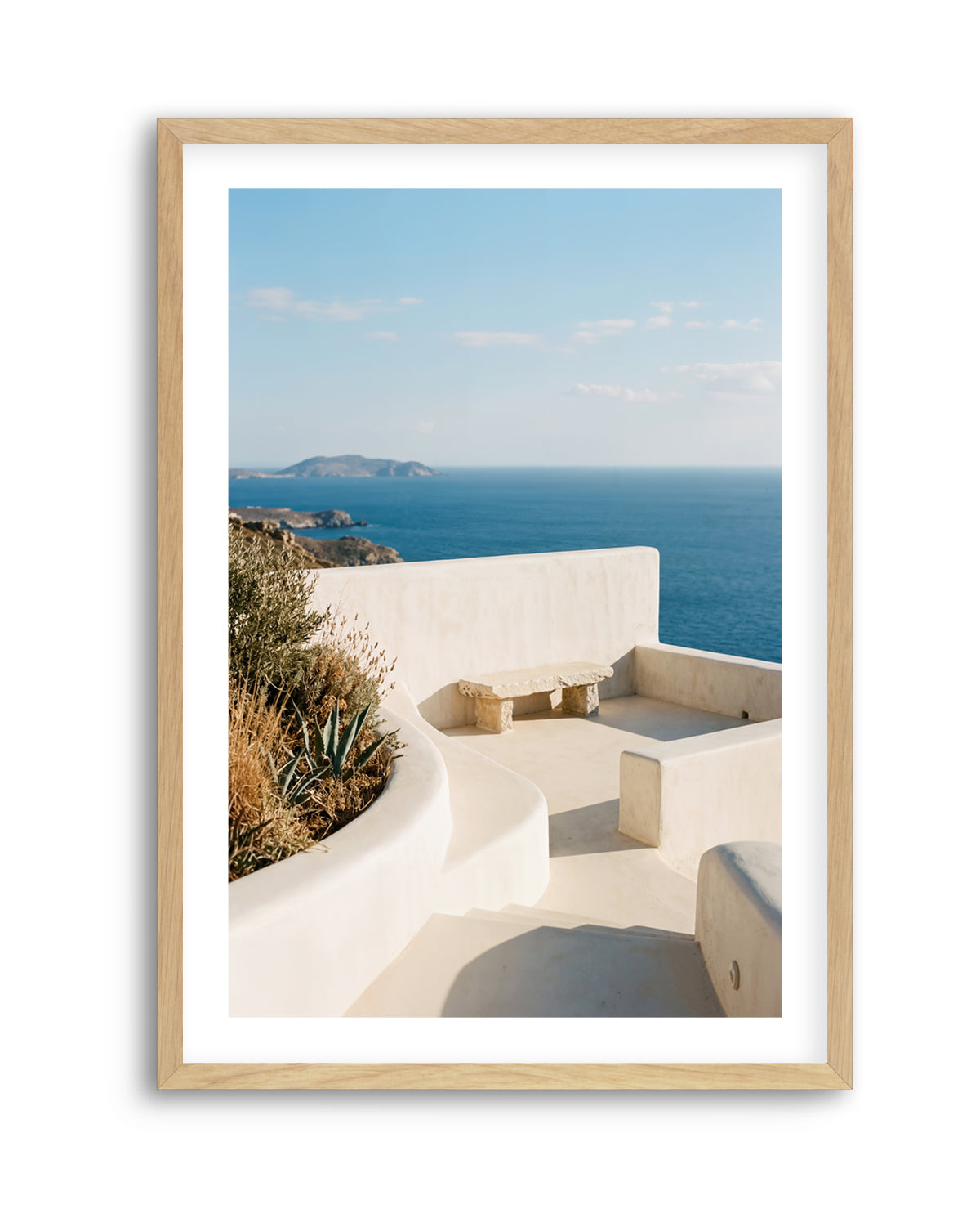 Clifftop Terrace View | Art Print