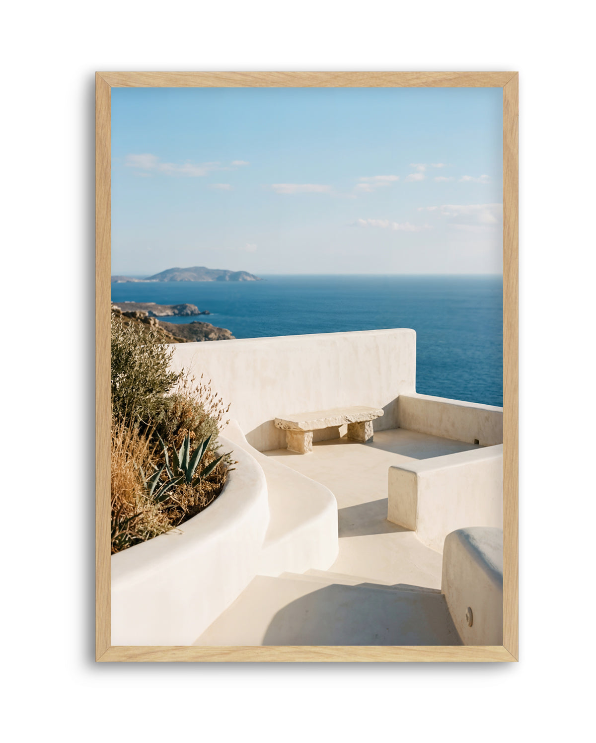 Clifftop Terrace View | Art Print