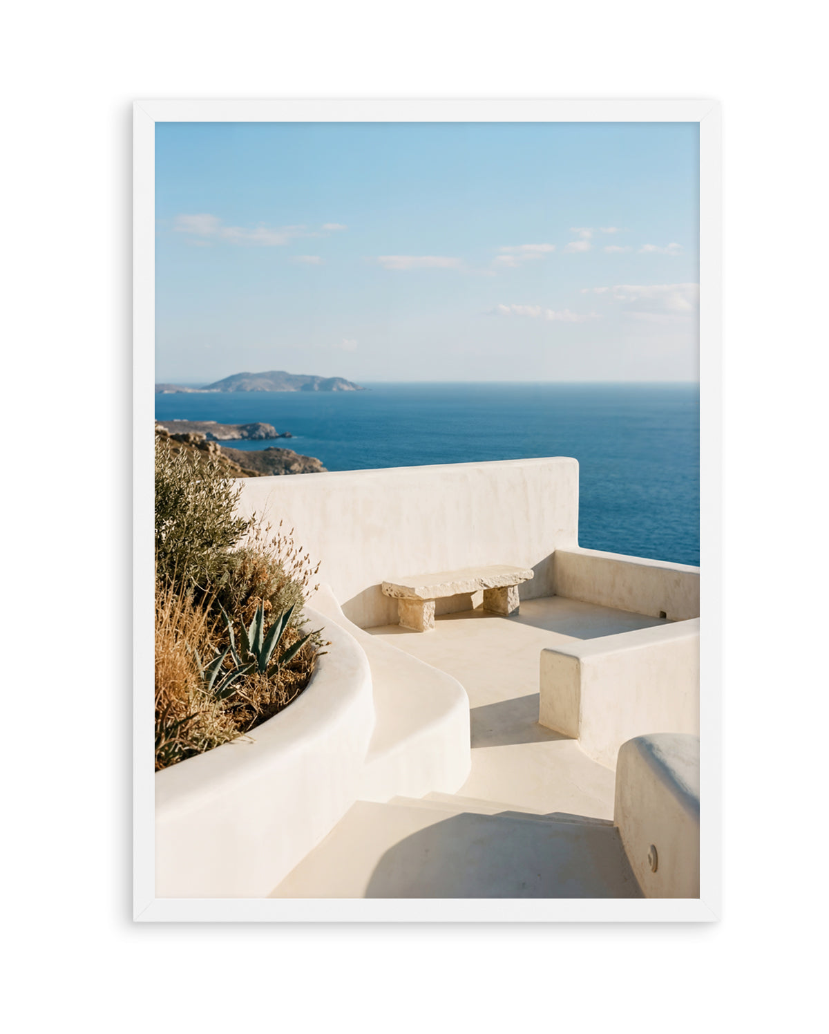 Clifftop Terrace View | Art Print