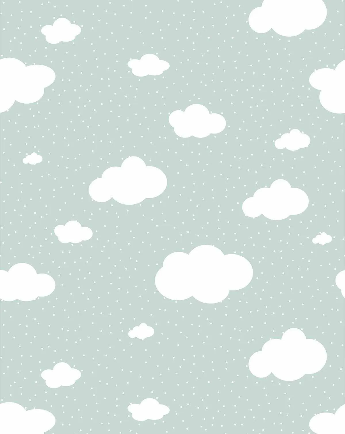 Clouds Wallpaper in Sage-Wallpaper-Buy Kids Removable Wallpaper Online Our Custom Made Children√¢‚Ç¨‚Ñ¢s Wallpapers Are A Fun Way To Decorate And Enhance Boys Bedroom Decor And Girls Bedrooms They Are An Amazing Addition To Your Kids Bedroom Walls Our Collection of Kids Wallpaper Is Sure To Transform Your Kids Rooms Interior Style From Pink Wallpaper To Dinosaur Wallpaper Even Marble Wallpapers For Teen Boys Shop Peel And Stick Wallpaper Online Today With Olive et Oriel