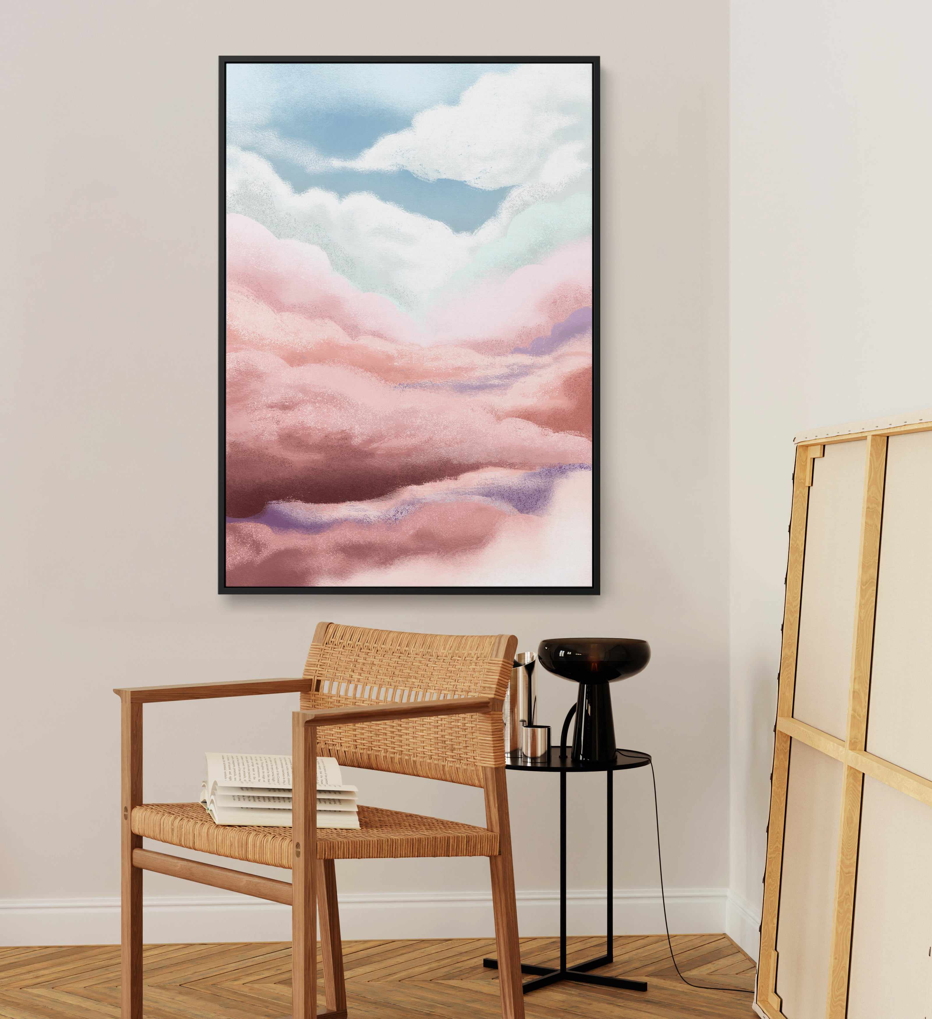 Cloudy Day by Goed Blauw | Framed Canvas Art Print