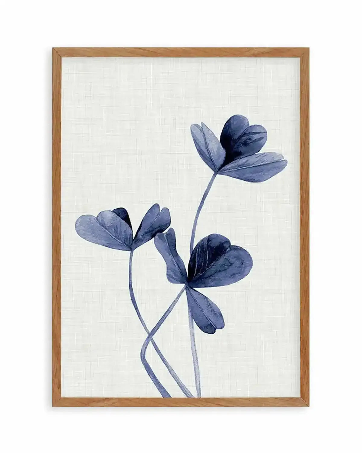 Clover | Navy Art Print from Olive et Oriel where you can shop wallpaper and artworks online