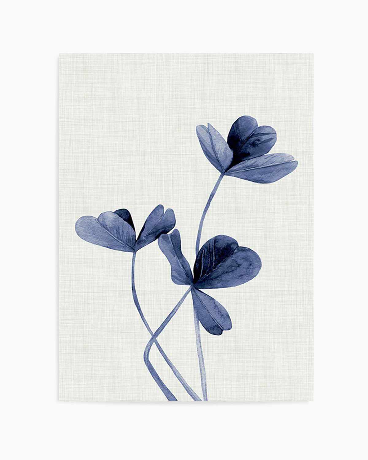 Clover | Navy Art Print