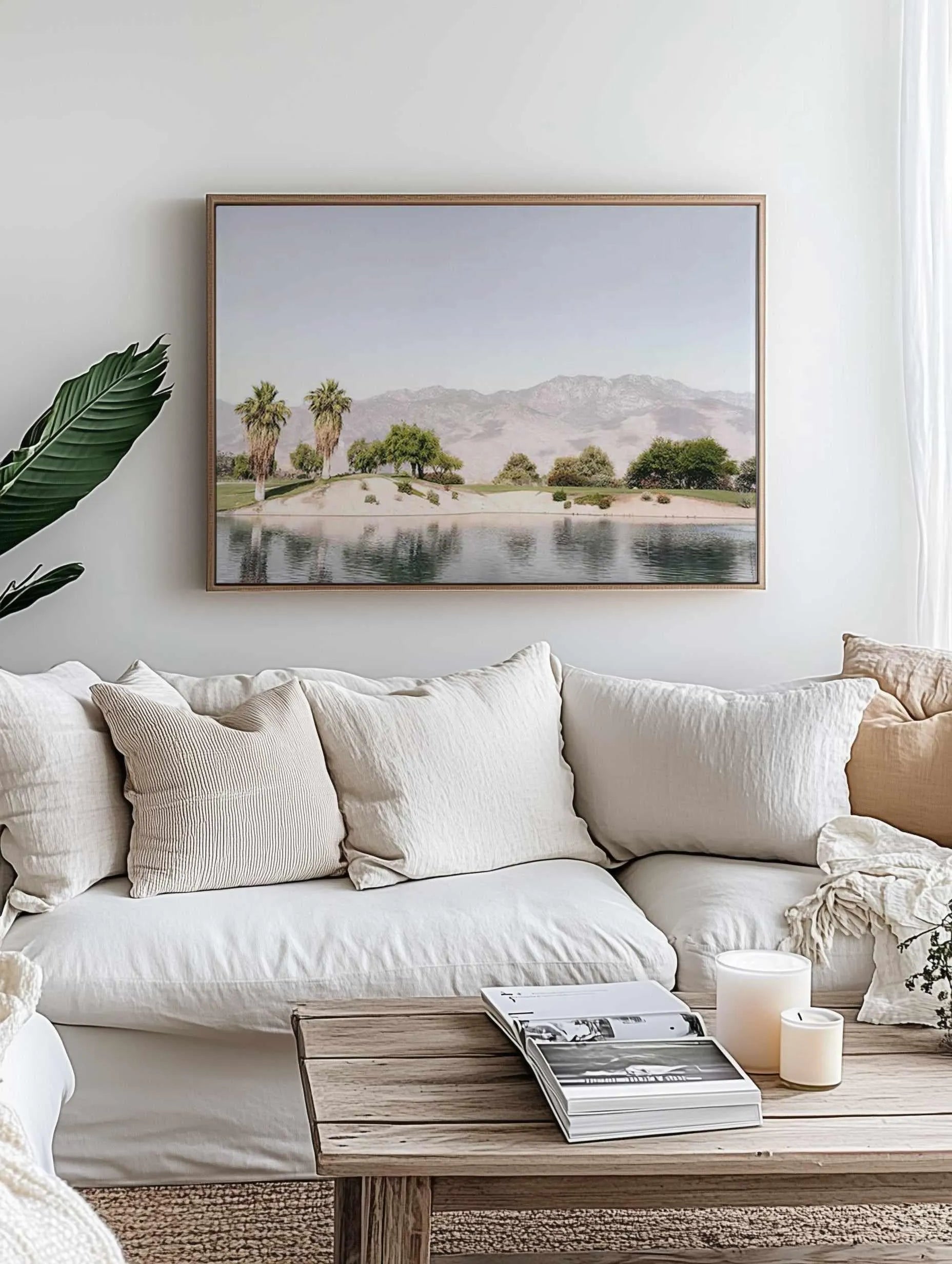 Club Palm Springs | Framed Canvas Art Print from Olive et Oriel where you can shop wallpaper and artworks online