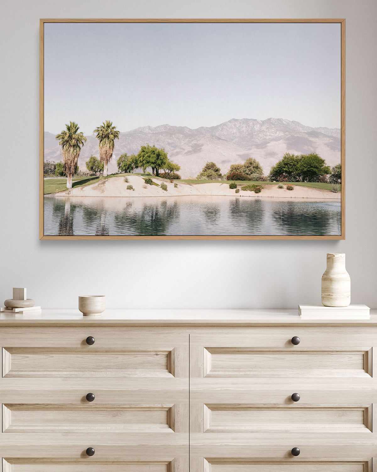 Club Palm Springs | Framed Canvas Art Print