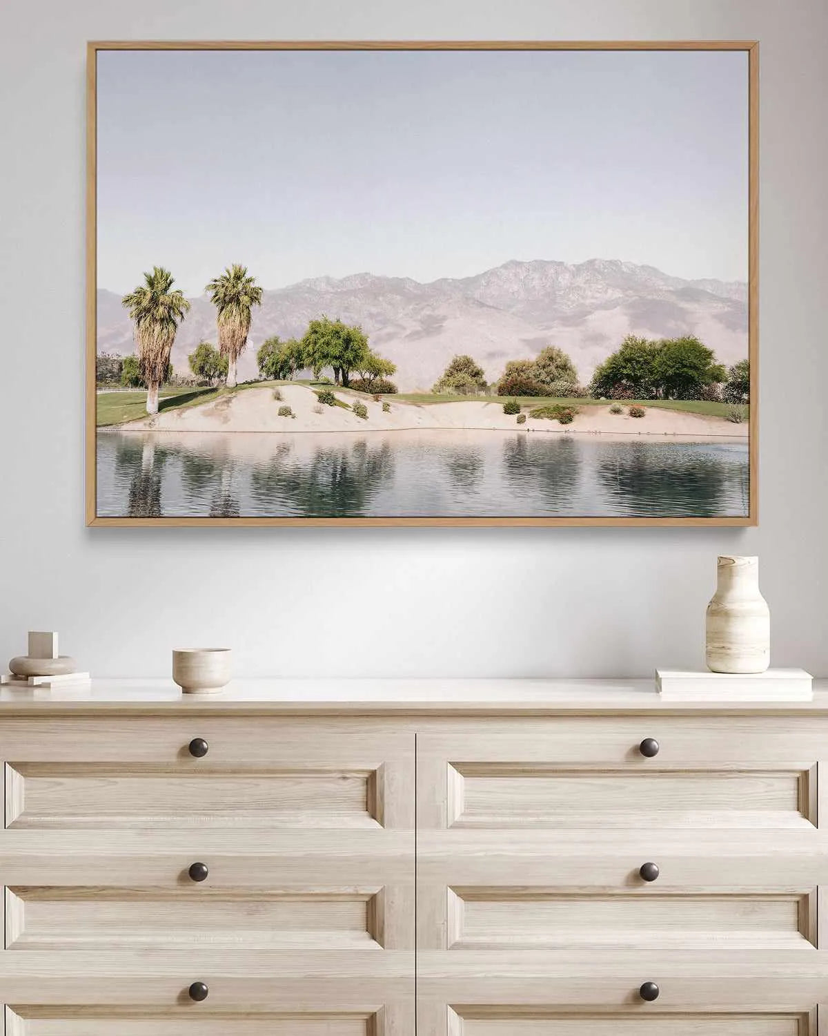 Club Palm Springs | Framed Canvas Art Print from Olive et Oriel where you can shop wallpaper and artworks online