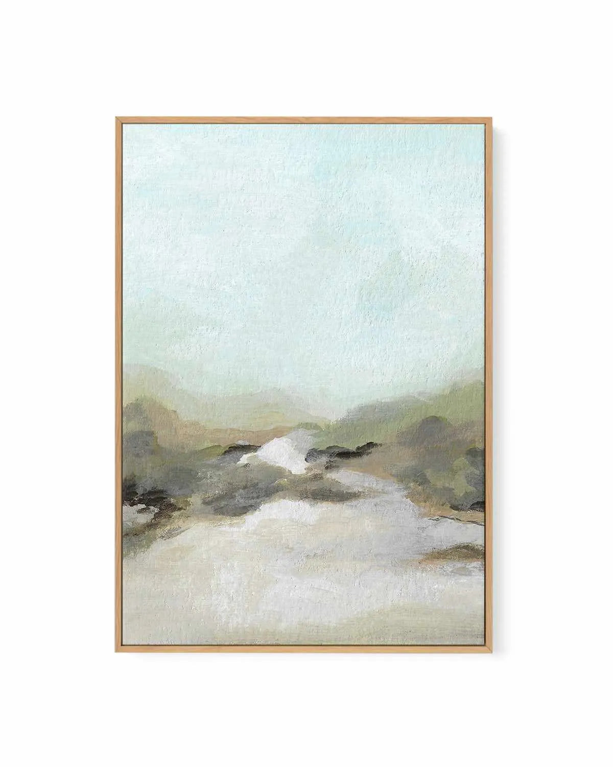 Coastal Abstract by Josephine Wianto | Framed Canvas Art Print from Olive et Oriel where you can shop wallpaper and artworks online