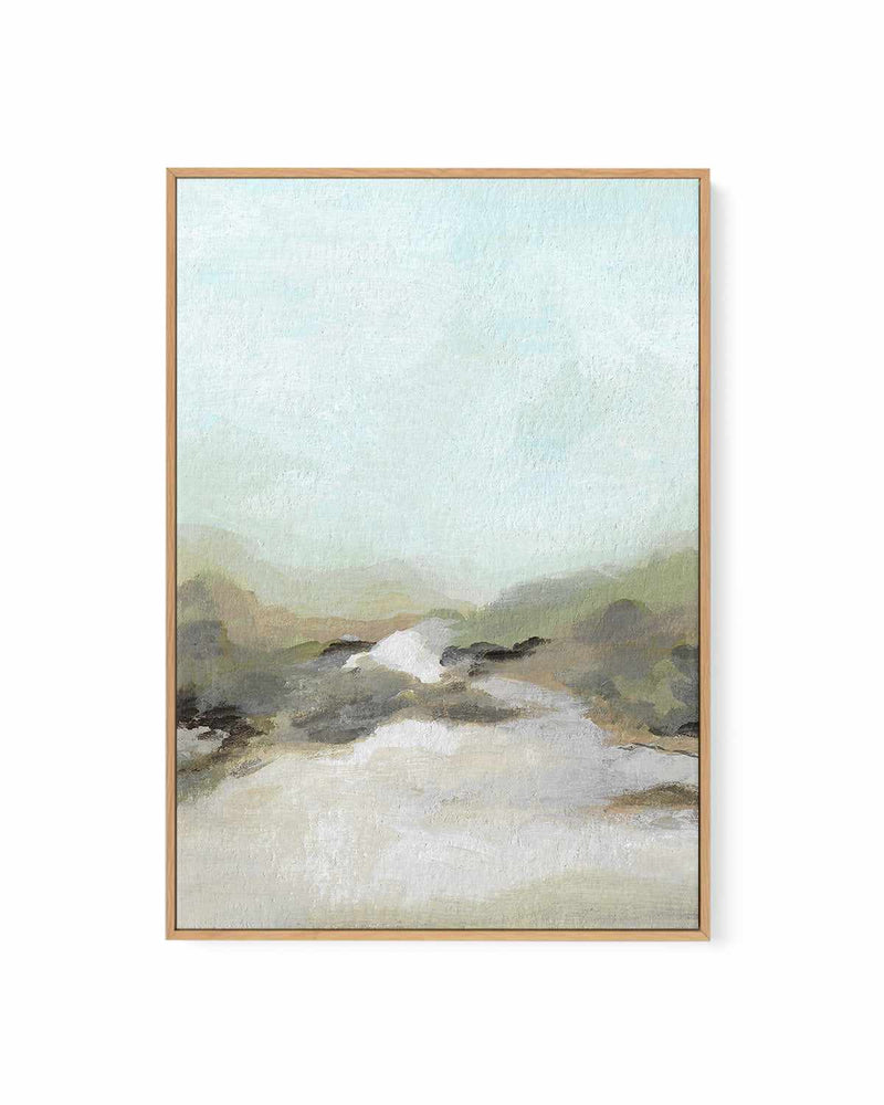Coastal Abstract by Josephine Wianto | Framed Canvas Art Print