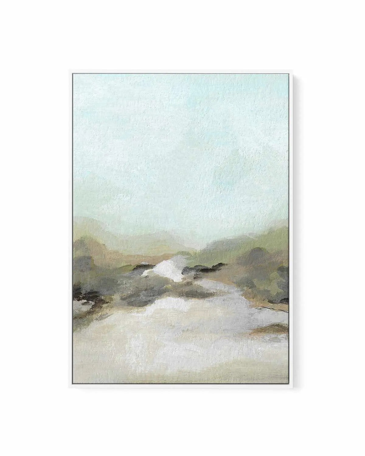 Coastal Abstract by Josephine Wianto | Framed Canvas Art Print from Olive et Oriel where you can shop wallpaper and artworks online