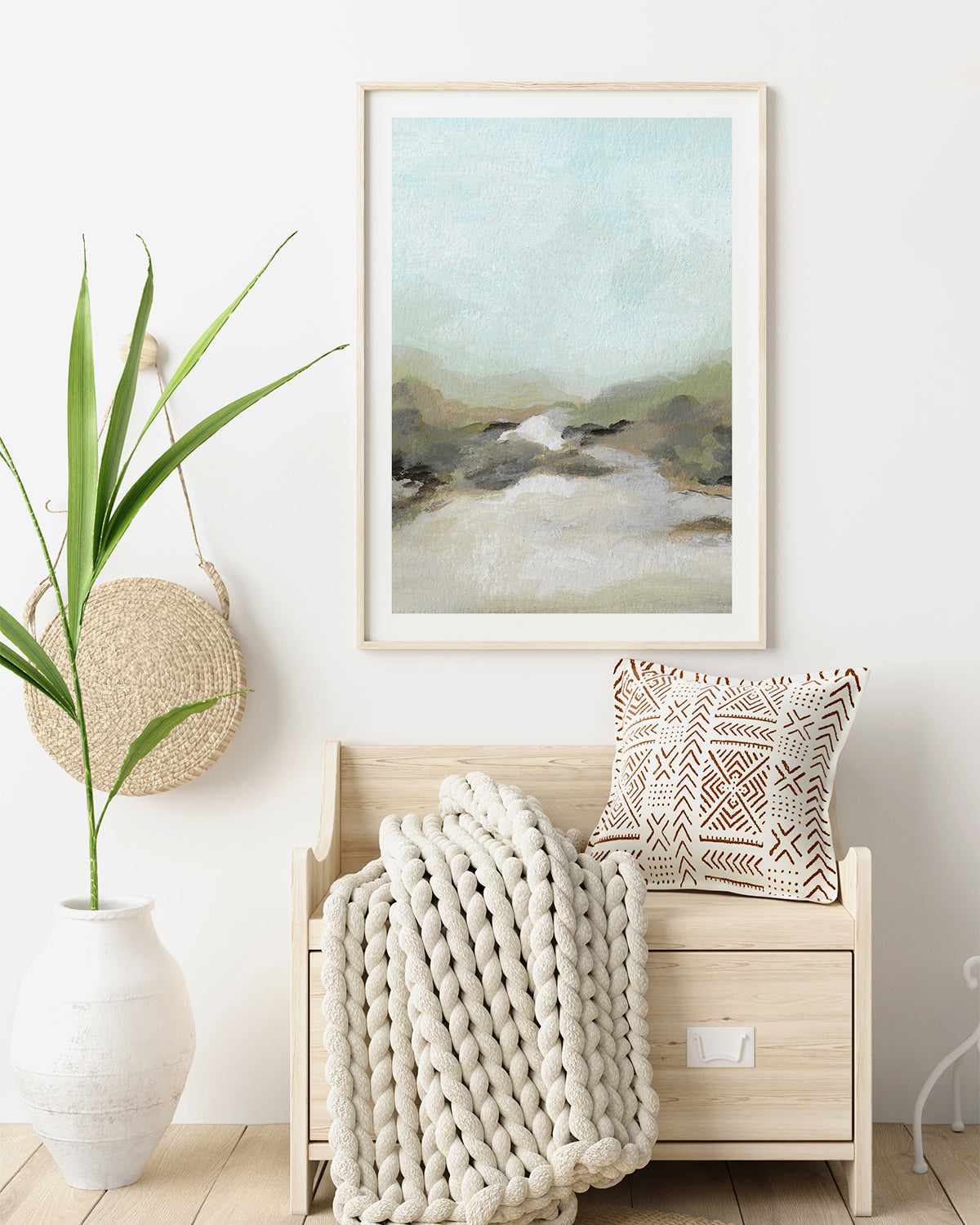 Coastal Abstract by Josephine Wianto Art Print