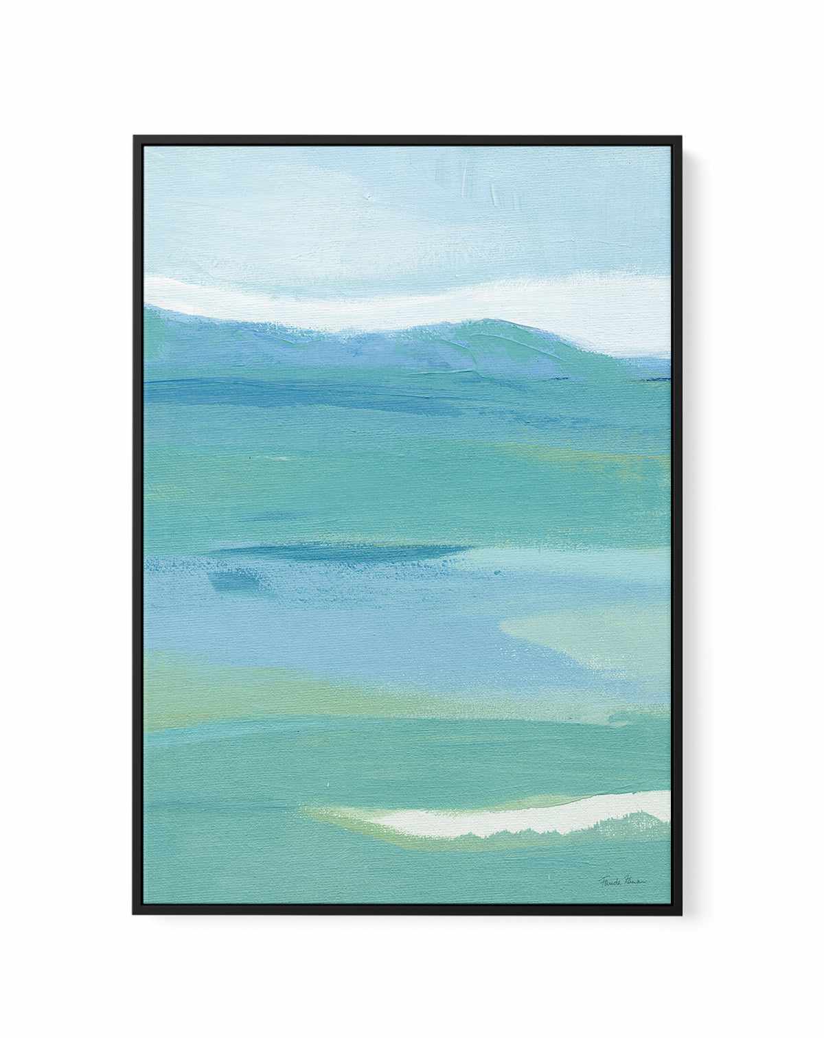 Coastal Bliss II | Framed Canvas Art Print from Olive et Oriel where you can shop wallpaper and artworks online