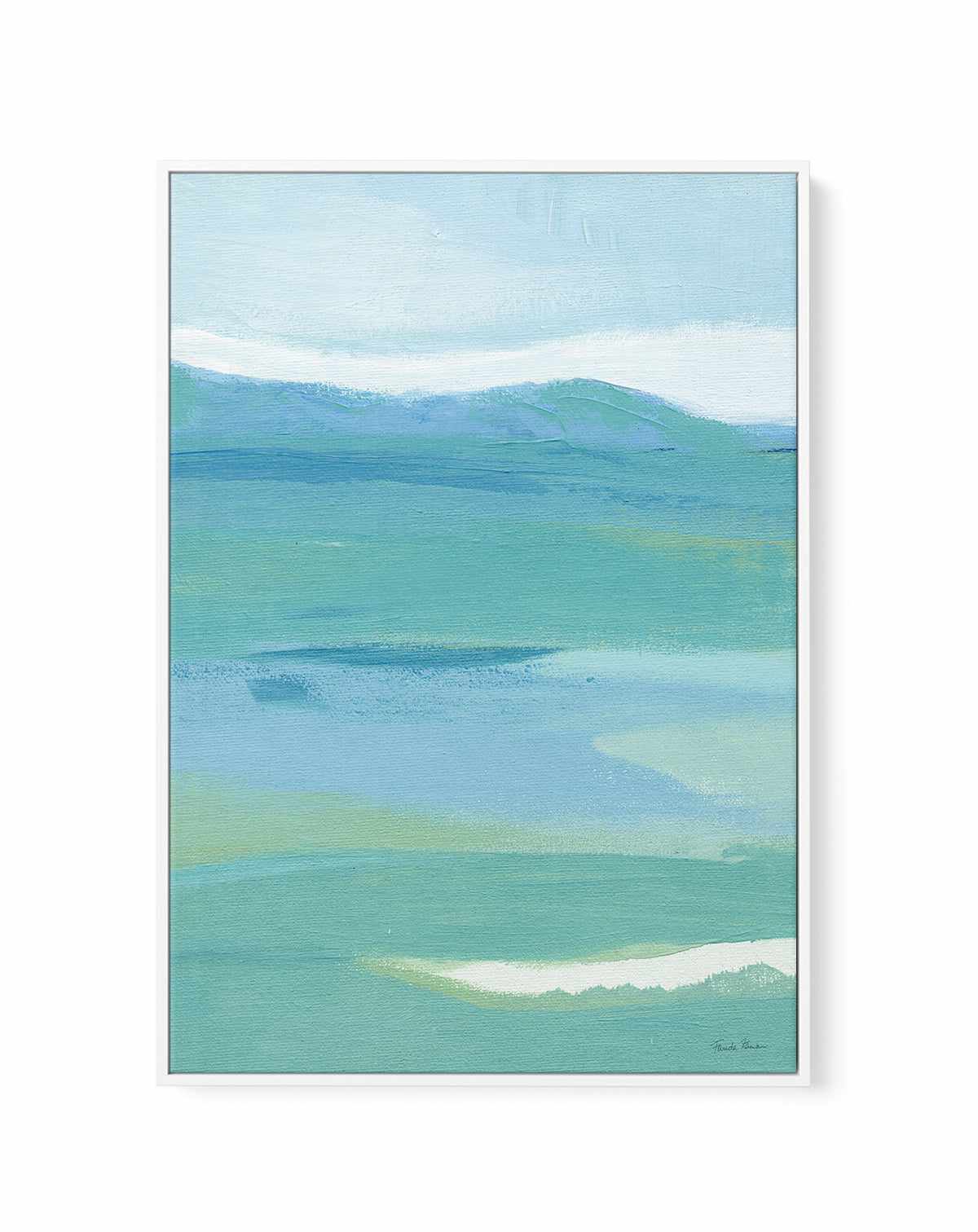Coastal Bliss II | Framed Canvas Art Print from Olive et Oriel where you can shop wallpaper and artworks online
