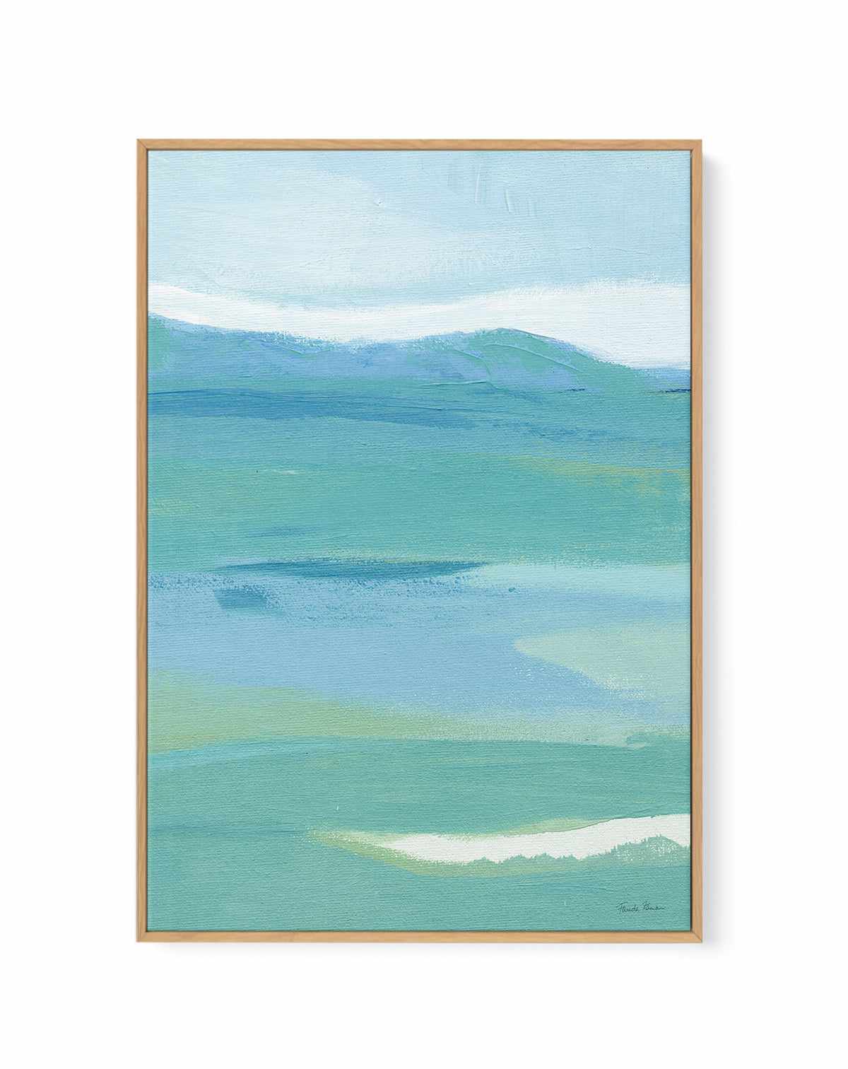 Coastal Bliss II | Framed Canvas Art Print from Olive et Oriel where you can shop wallpaper and artworks online
