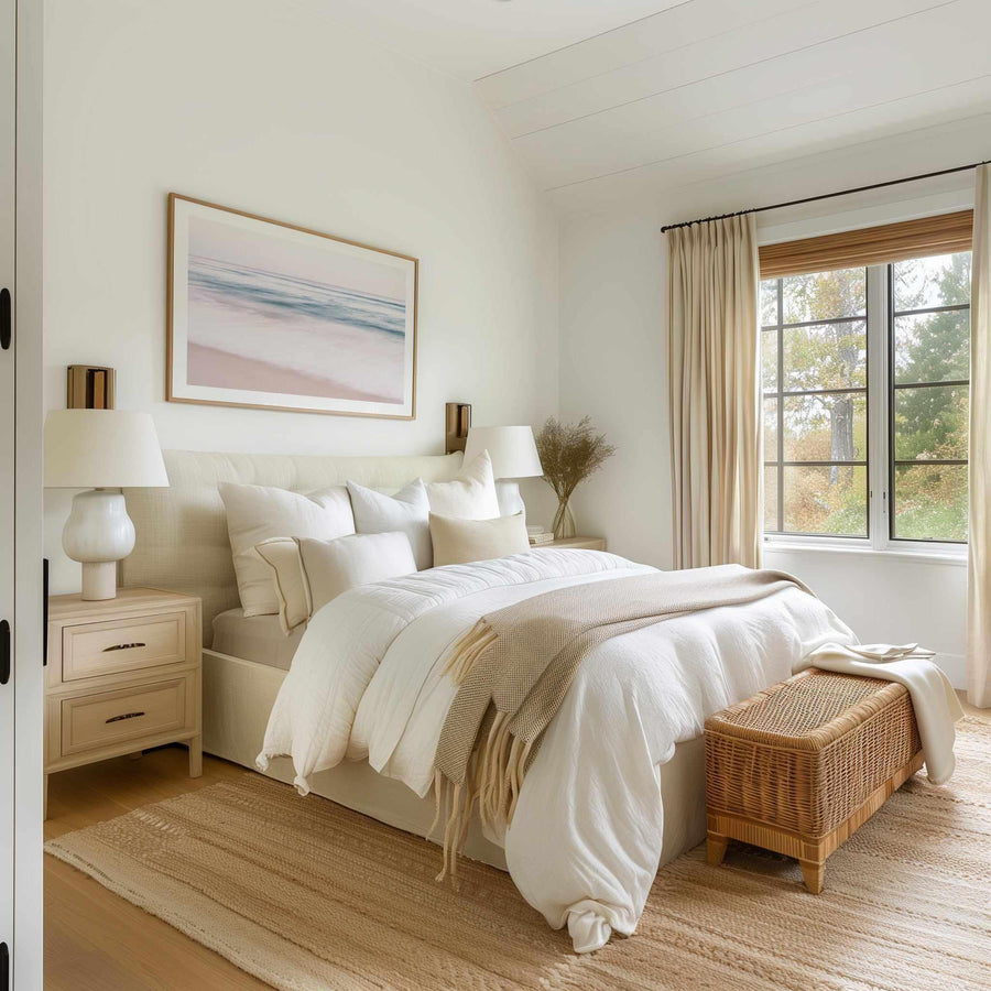 Coastal Blur | Panoramic Art Print from Olive et Oriel where you can shop wallpaper and artworks online