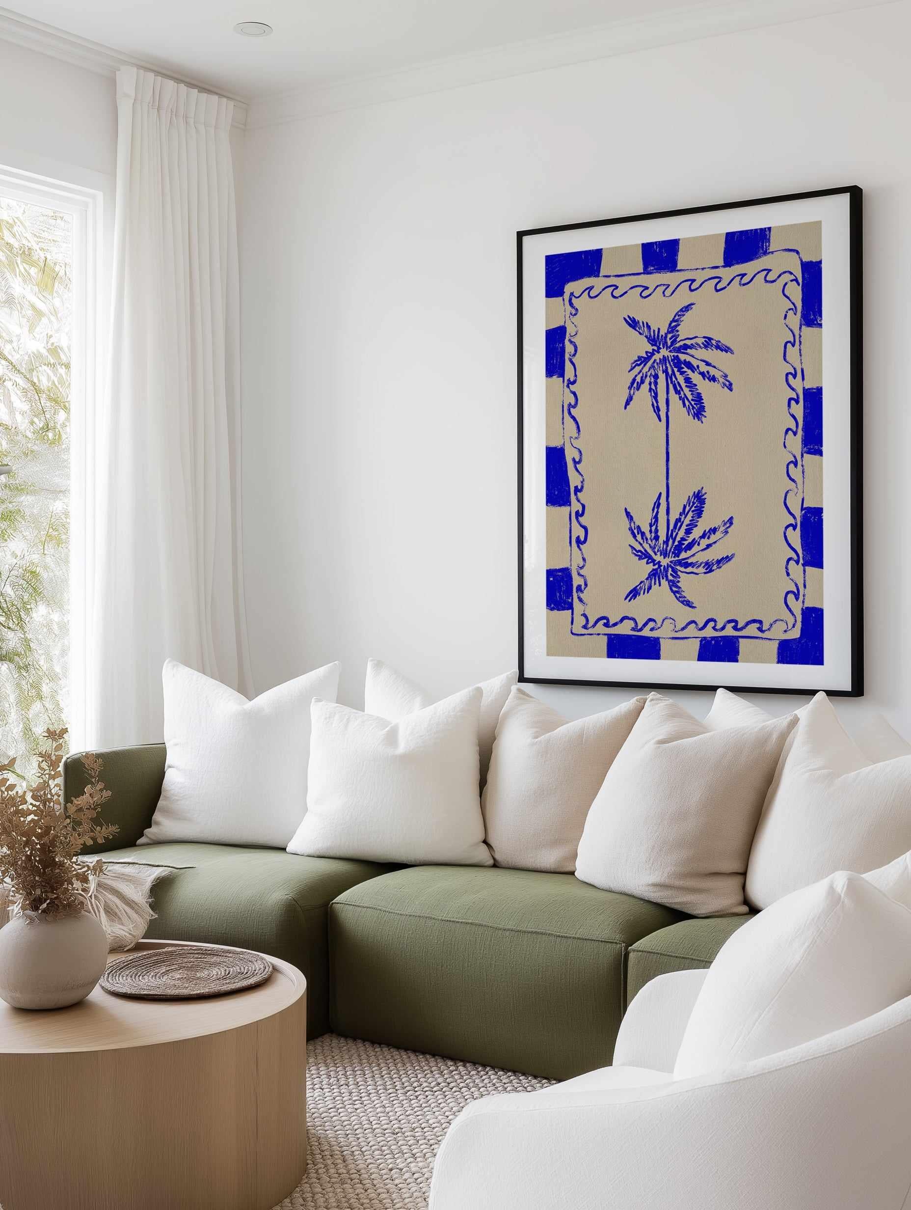 Coastal Charm by Shatha Al Dafai | Art Print from Olive et Oriel where you can shop wallpaper and artworks online