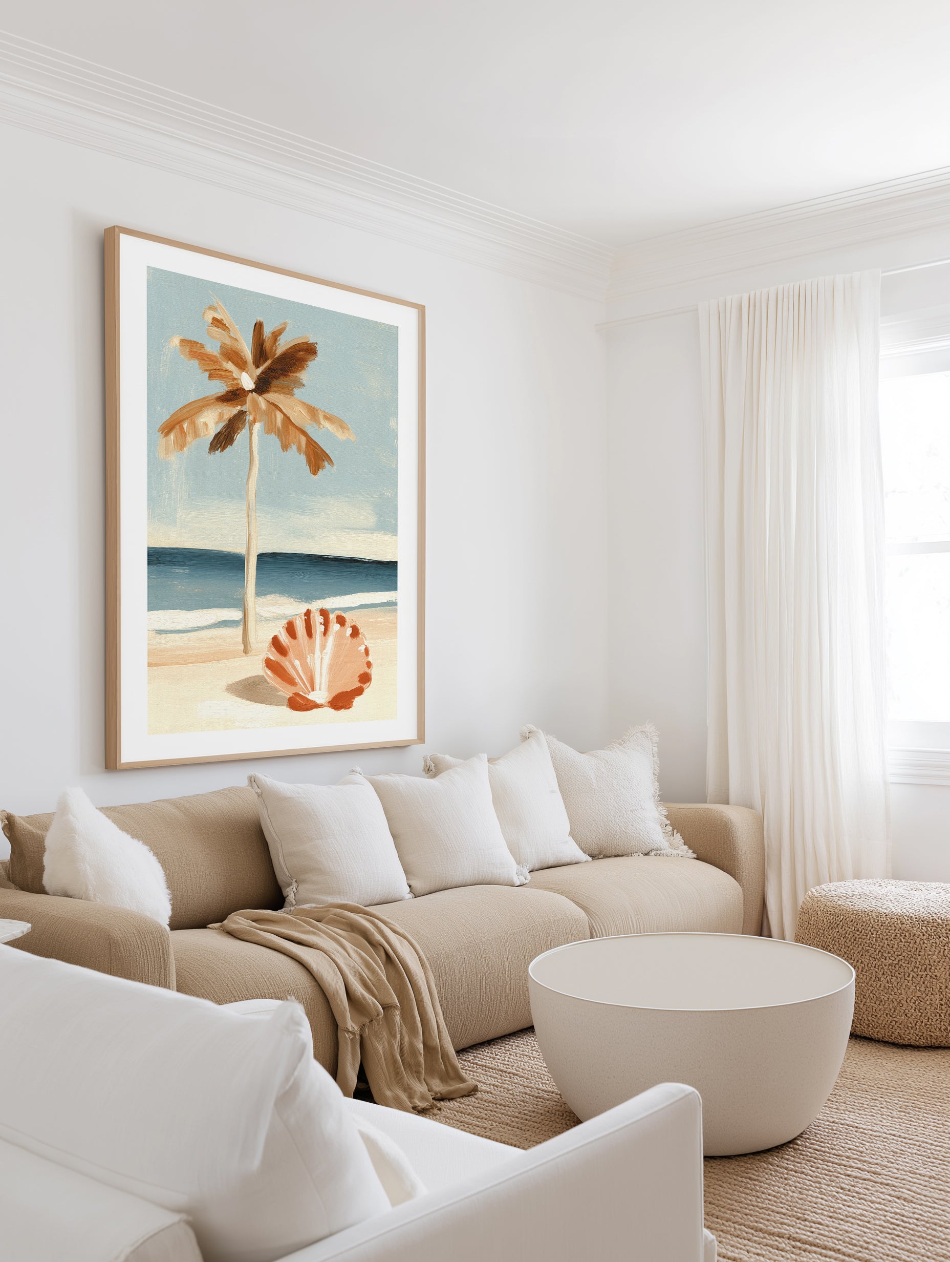 Coastal Cool | Art Print from Olive et Oriel where you can shop wallpaper and artworks online