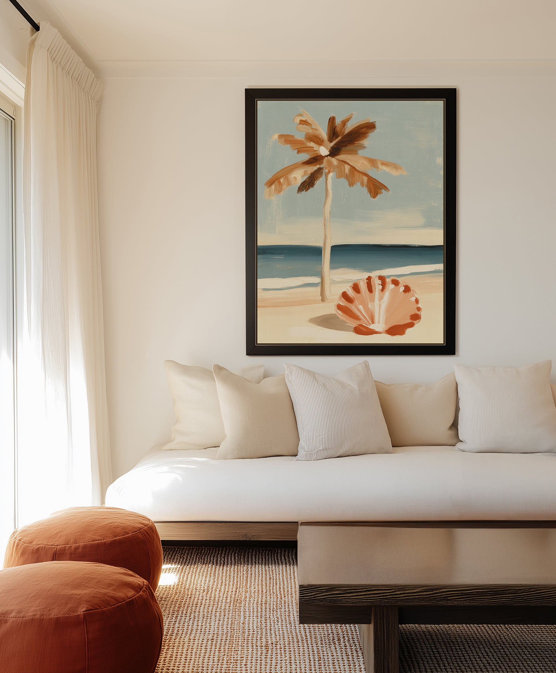 Coastal Cool | Framed Canvas Art Print from Olive et Oriel where you can shop wallpaper and artworks online