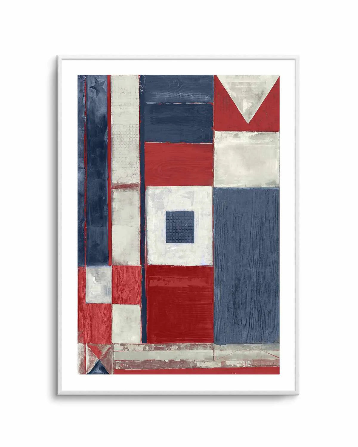 Coastal Flag I Art Print from Olive et Oriel where you can shop wallpaper and artworks online