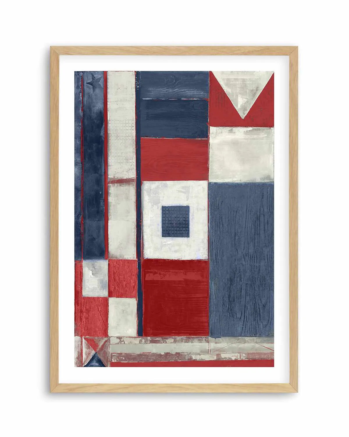 Coastal Flag I Art Print from Olive et Oriel where you can shop wallpaper and artworks online